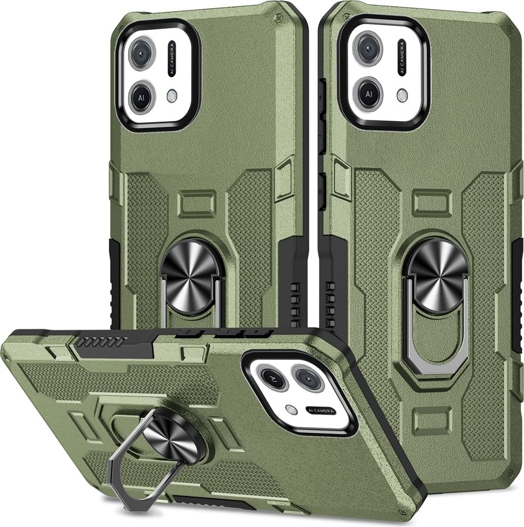 Oppo A16K / A16E Case, Resistente Custodia A Doppio Strato Con Supporto Ad Anello E Supporto Per Oppo A16K / A16E Verde