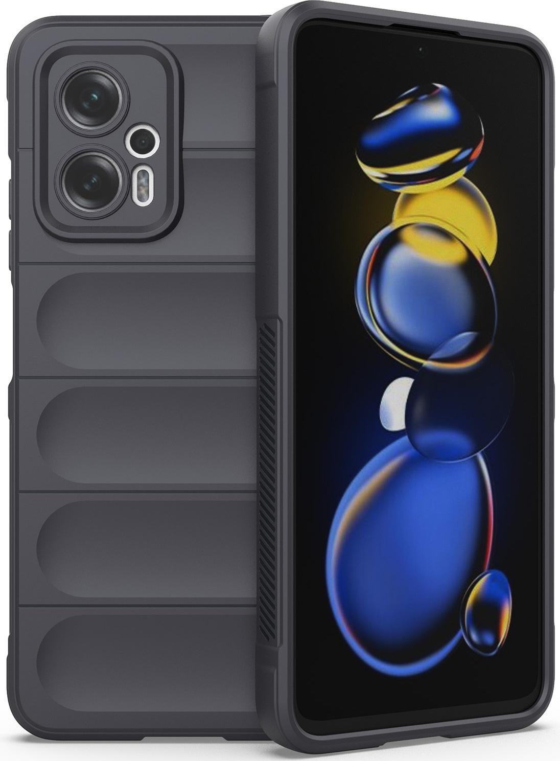 Custodia Redmi Note 11T Pro, Custodia Protettiva In Silicone Tpu Morbido Antiurto Per Xiaomi Redmi Note 11T Pro/11T Pro+ Grigio Scuro
