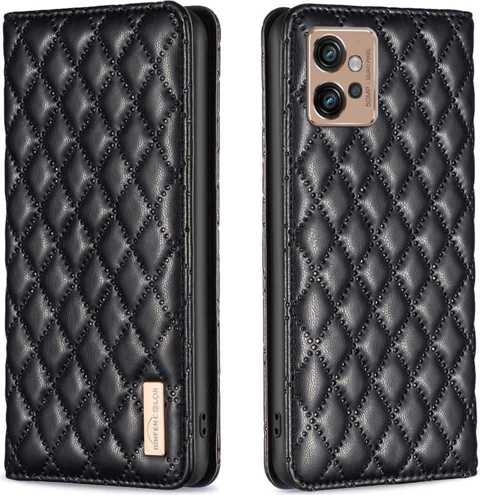Custodia Moto G32, Elegante Custodia In Pelle Flip Con Slot Per Schede E Supporto Per Motorola Moto G32 Nero