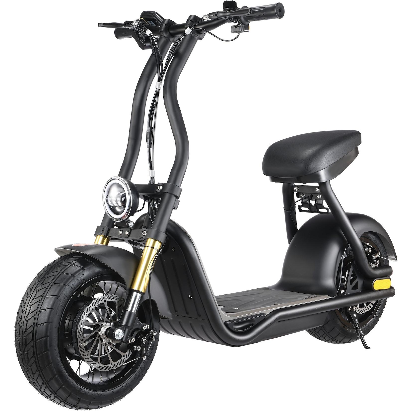 ENEWAY COCO Wave-S 1000W 48V Fatwheel LowRider Scooter mit Strassenzulassung 45 km/h BLACK