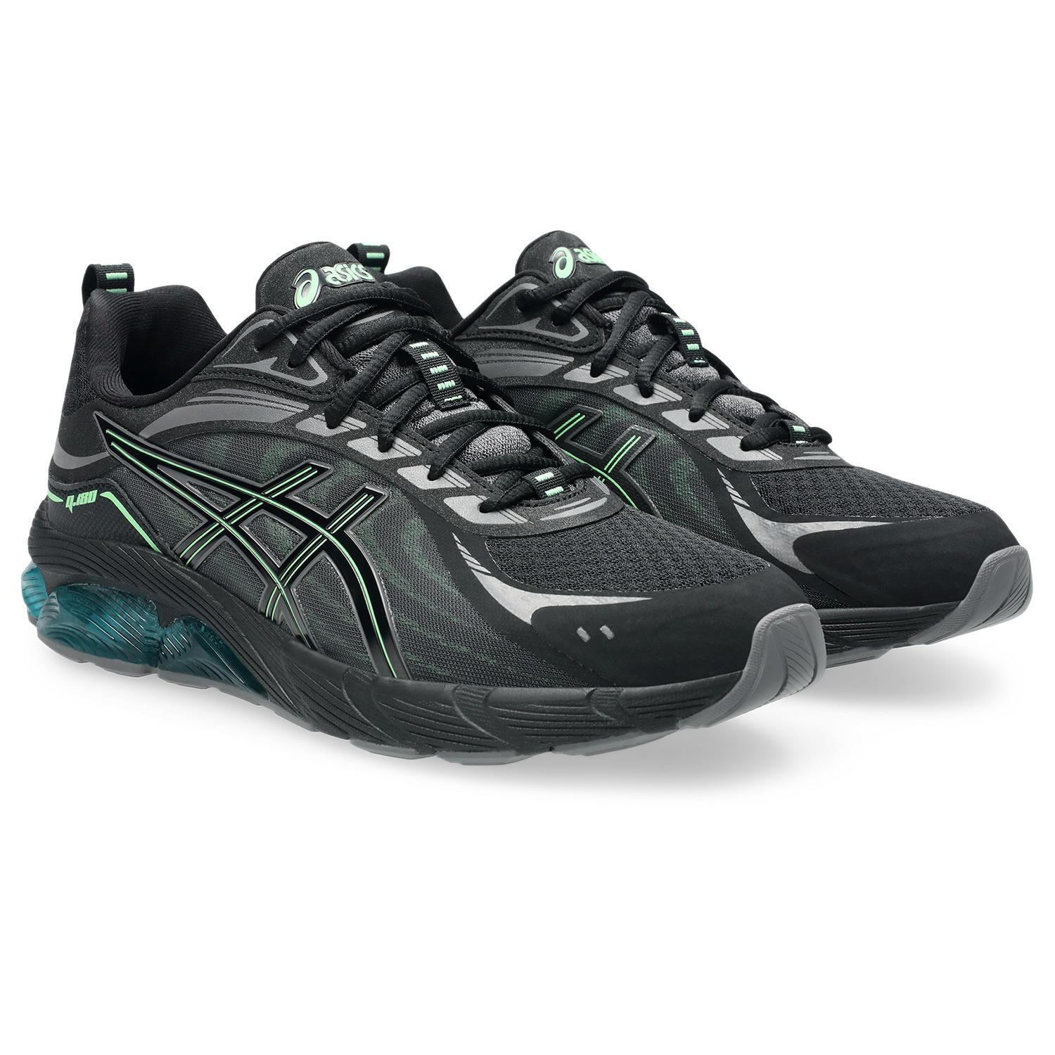 Sneaker Asics Sportstyle "GEL-QUANTUM 180 Viii", Herren, Gr. 46, Schwarz, Menthol, Synthetik, Schuhe Sneaker