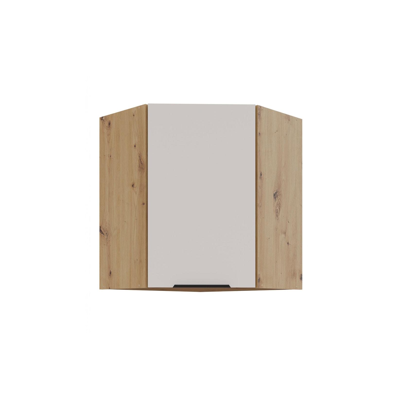 Küchen-Preisbombe Küchen Eckhängeschrank 60x60 cm Küche SOLANO Kaschmir beige Küchenzeile