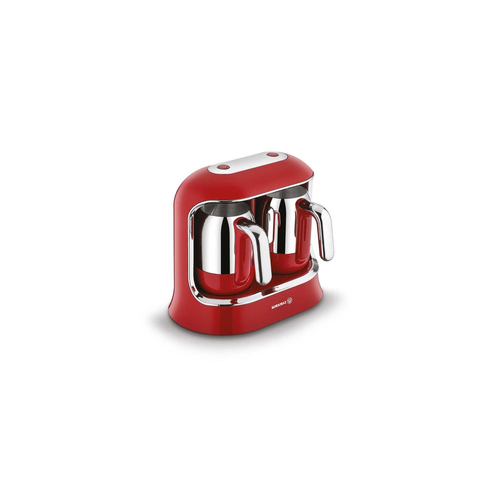 Türkische Mokkamaschine 800W in Rot Twin Kaffeemaschine