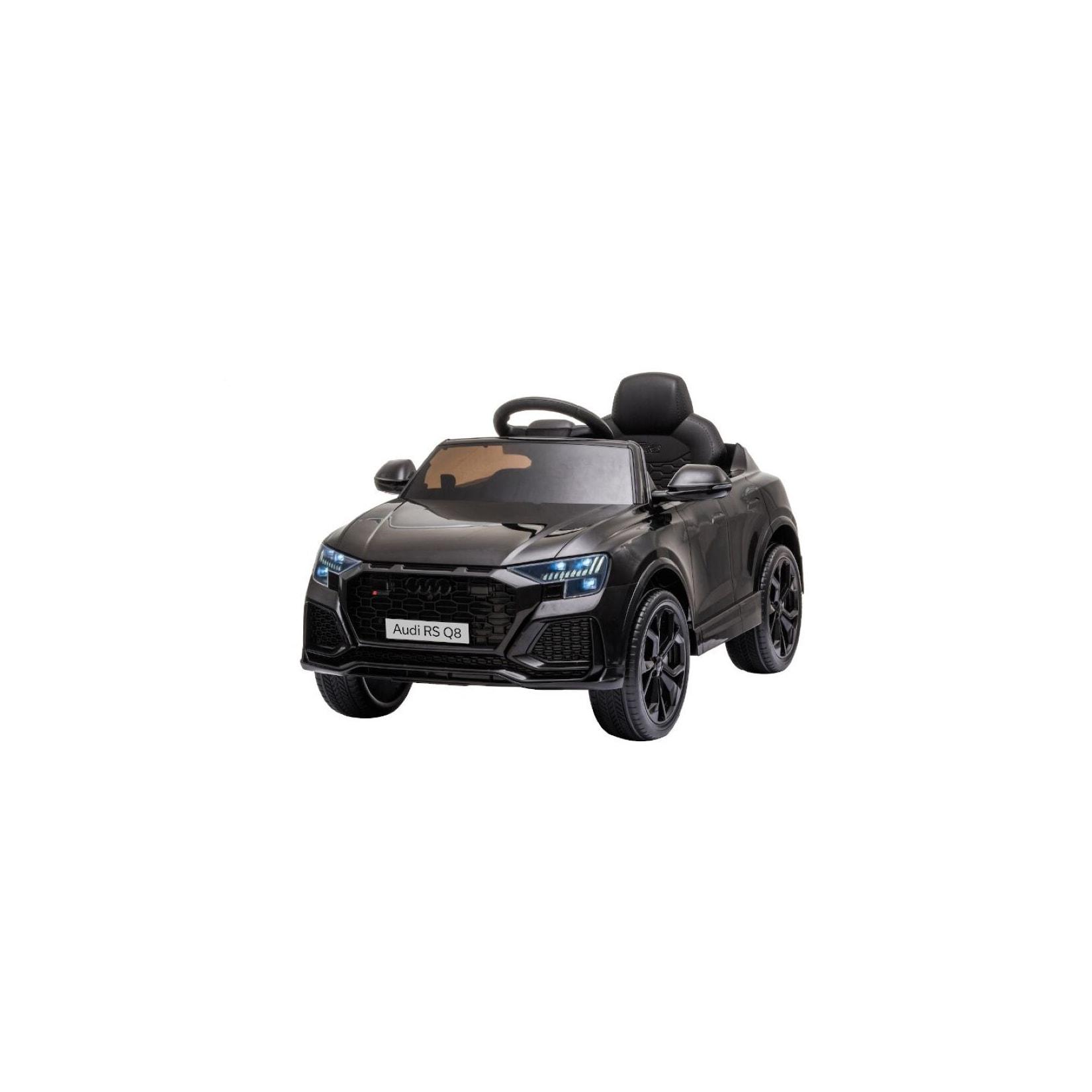 ES-Toys Kinder Elektrofahrzeug Audi RS Q8 lizenziert Kunstledersitz EVA-Reifen schwarz