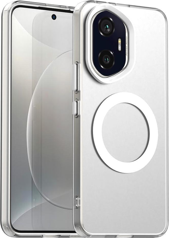 Custodia Magnetica Per Honor 300, Sottile Custodia Traslucida Opaca Antiurto Bianco
