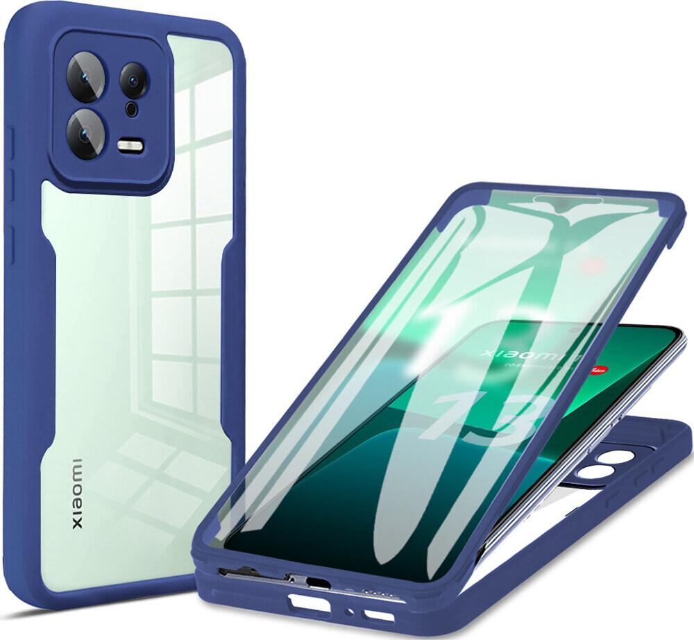 Xiaomi 13 Custodia Protettiva, Built-In Screen Protector 360 Gradi Protezione Completa Custodia Del Telefono Cellulare Per Xiaomi 13 Blue