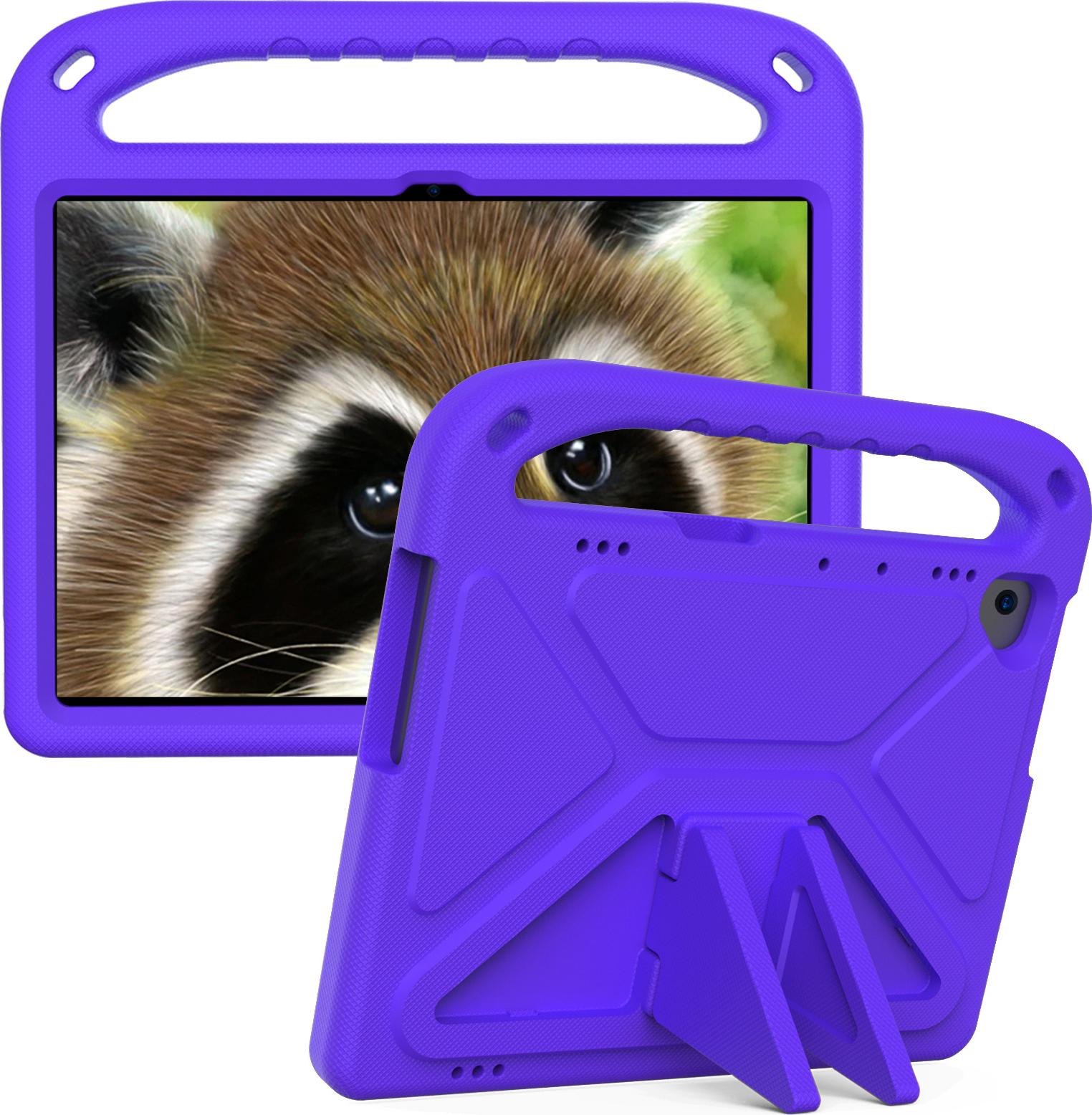 Custodia Protettiva Per Huawei Mediapad T5 10,1", Leggera Custodia Per Bambini In Eva Con Maniglia E Supporto Viola"