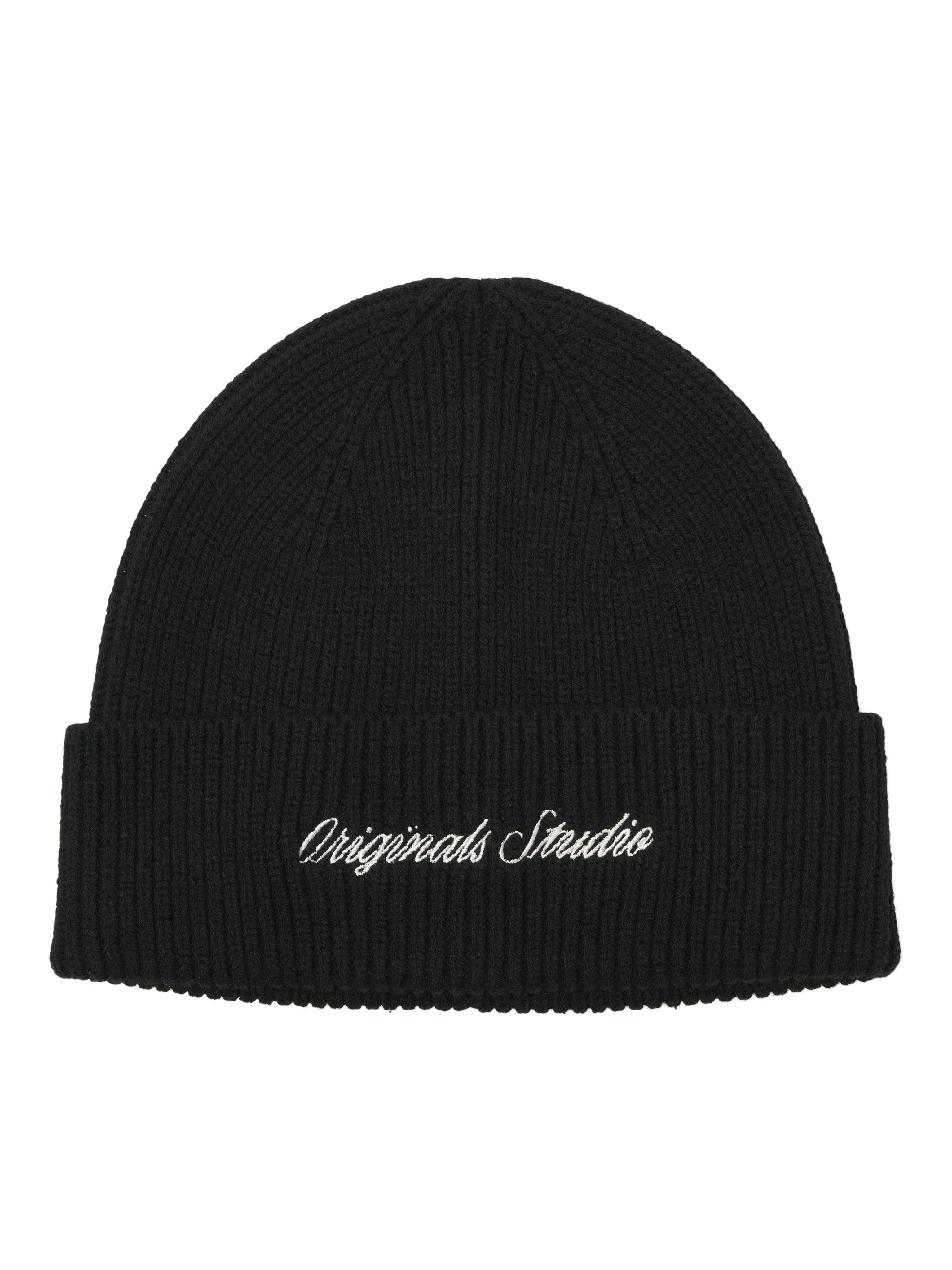 Beanie Jack & Jones "Jacnorrebro Regular Beanie Noos", Herren, Schwarz, Strick, Baumwollmischung, Unifarben, MüTzen Beanie