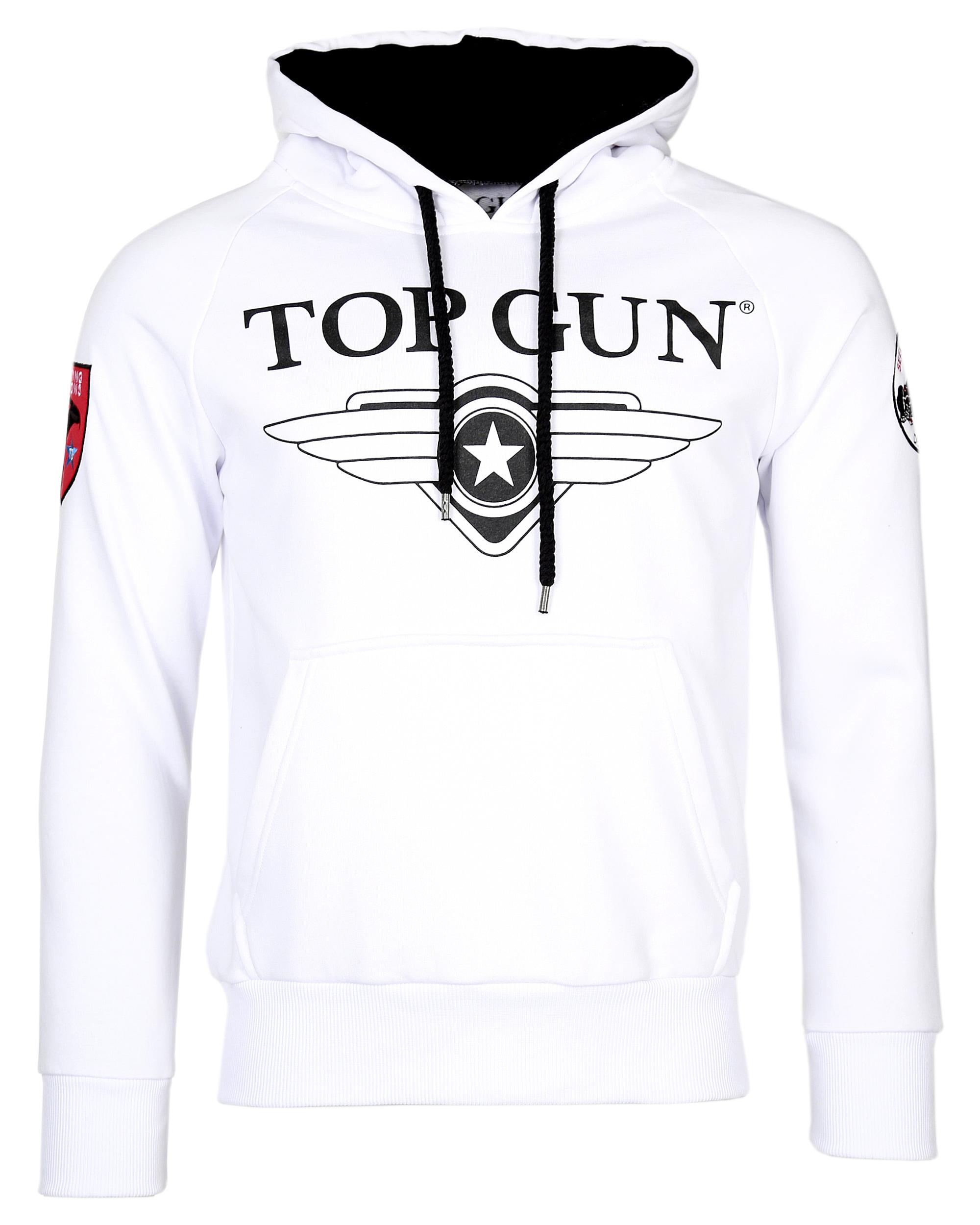 Kapuzenpullover Top Gun "Defender TG20191012", Herren, Gr. 50M, Weiß, Obermaterial: 60% Baumwolle, 40% Polyester. Lining: 100% Baumwolle, Rundhals, Pullover Kapuzenpullover