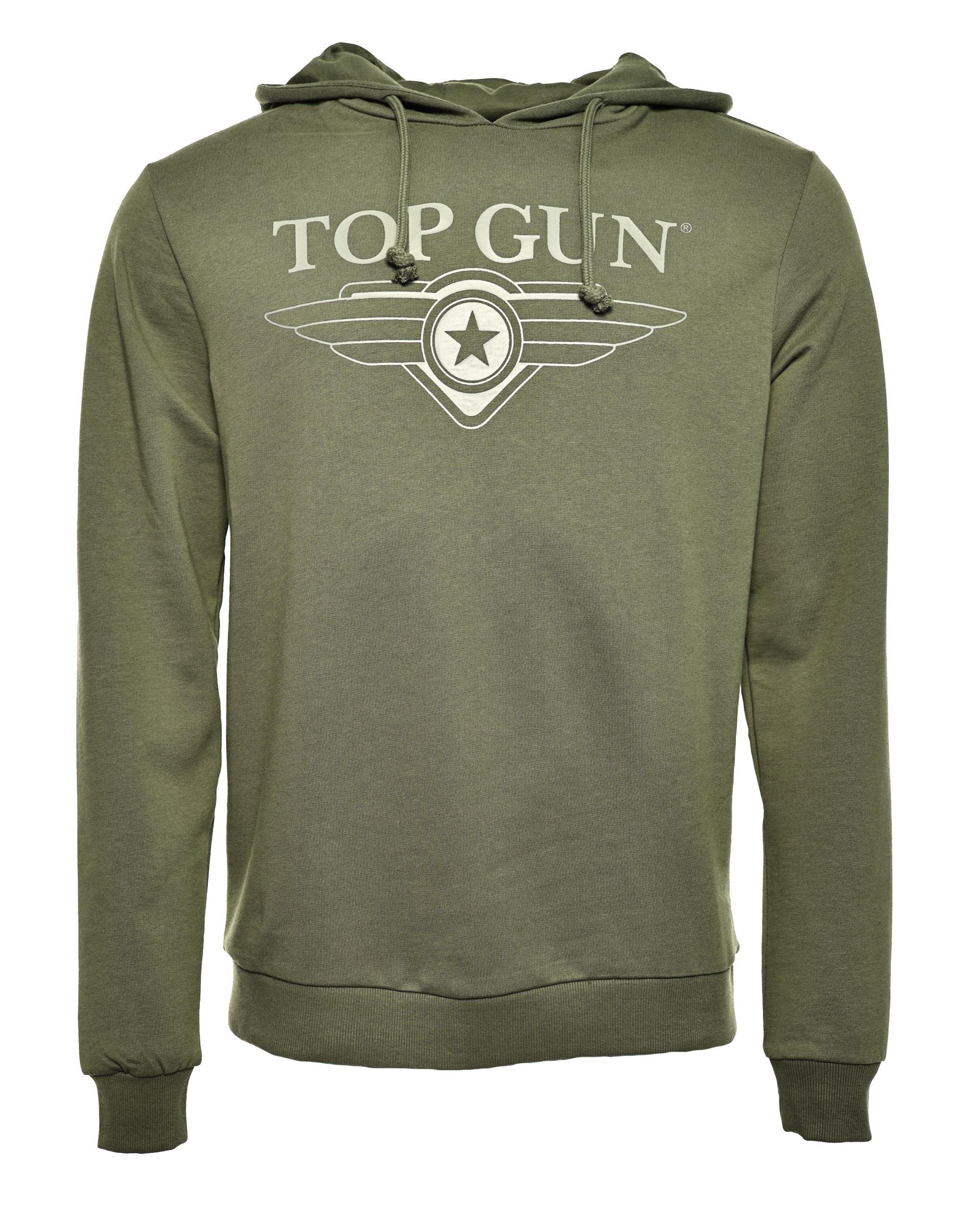 Kapuzenpullover Top Gun "TG20201049", Herren, Gr. 54XL, GrüN (Olive), Obermaterial: 100% Baumwolle, Pullover Sweatshirt Hoodie