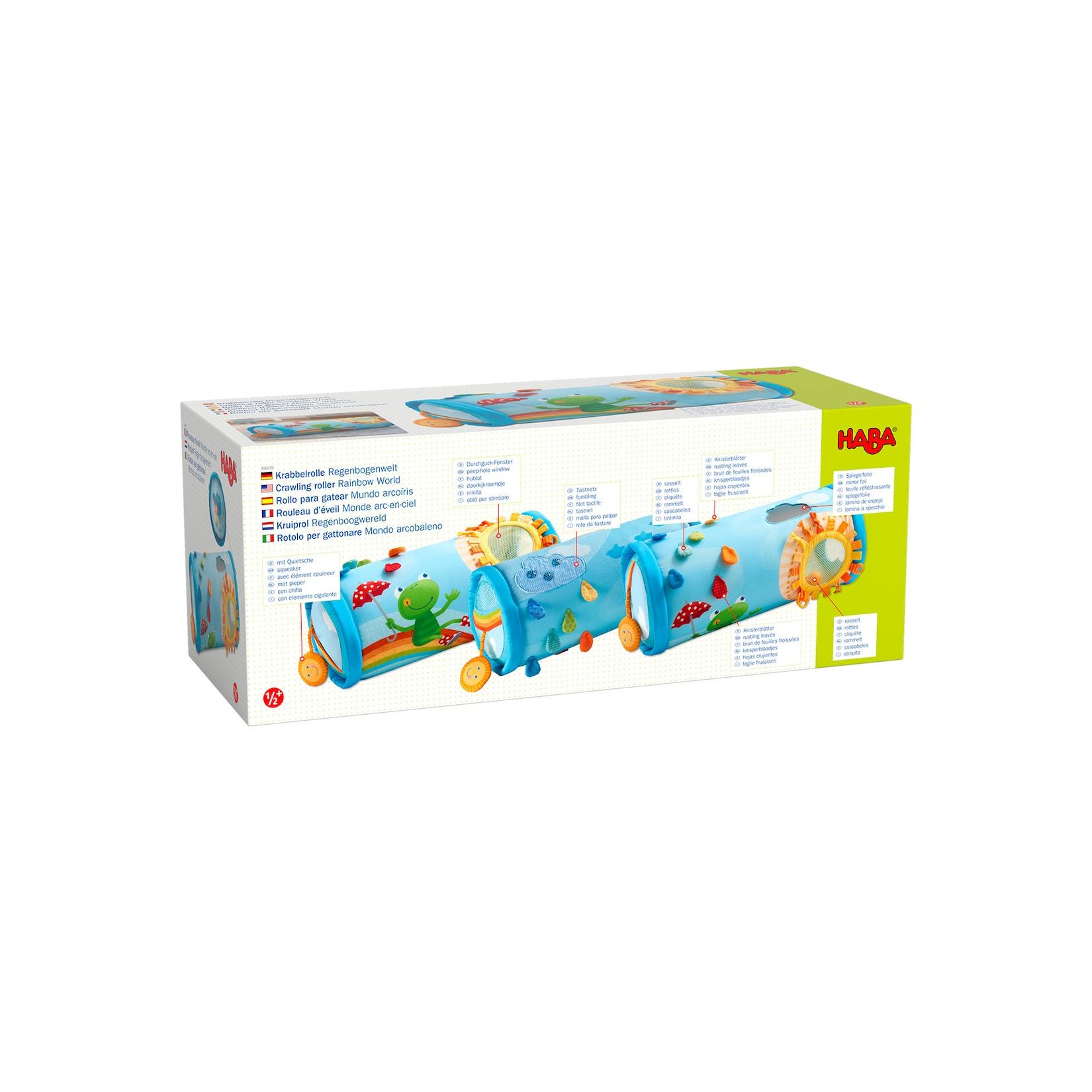HABA Unisex Krabbelrolle Krabbelrolle Regenbogenwelt 1er Pack