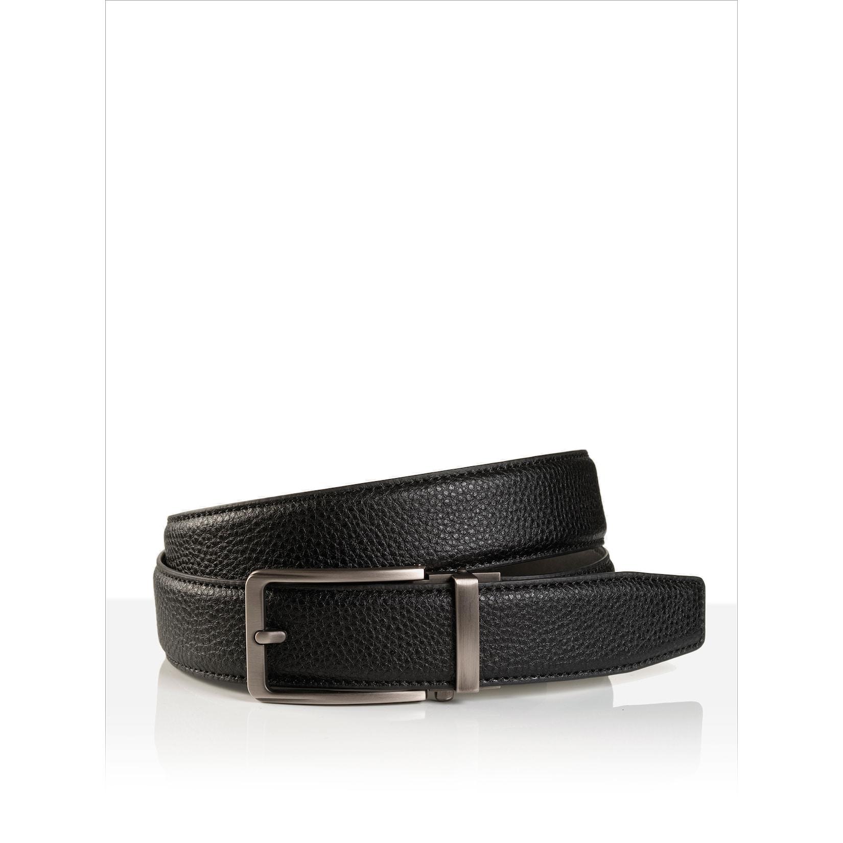 Monti Herren Ledergürtel YALE 3,5cm breit, Automatikschließe Stufenlos 1er Pack