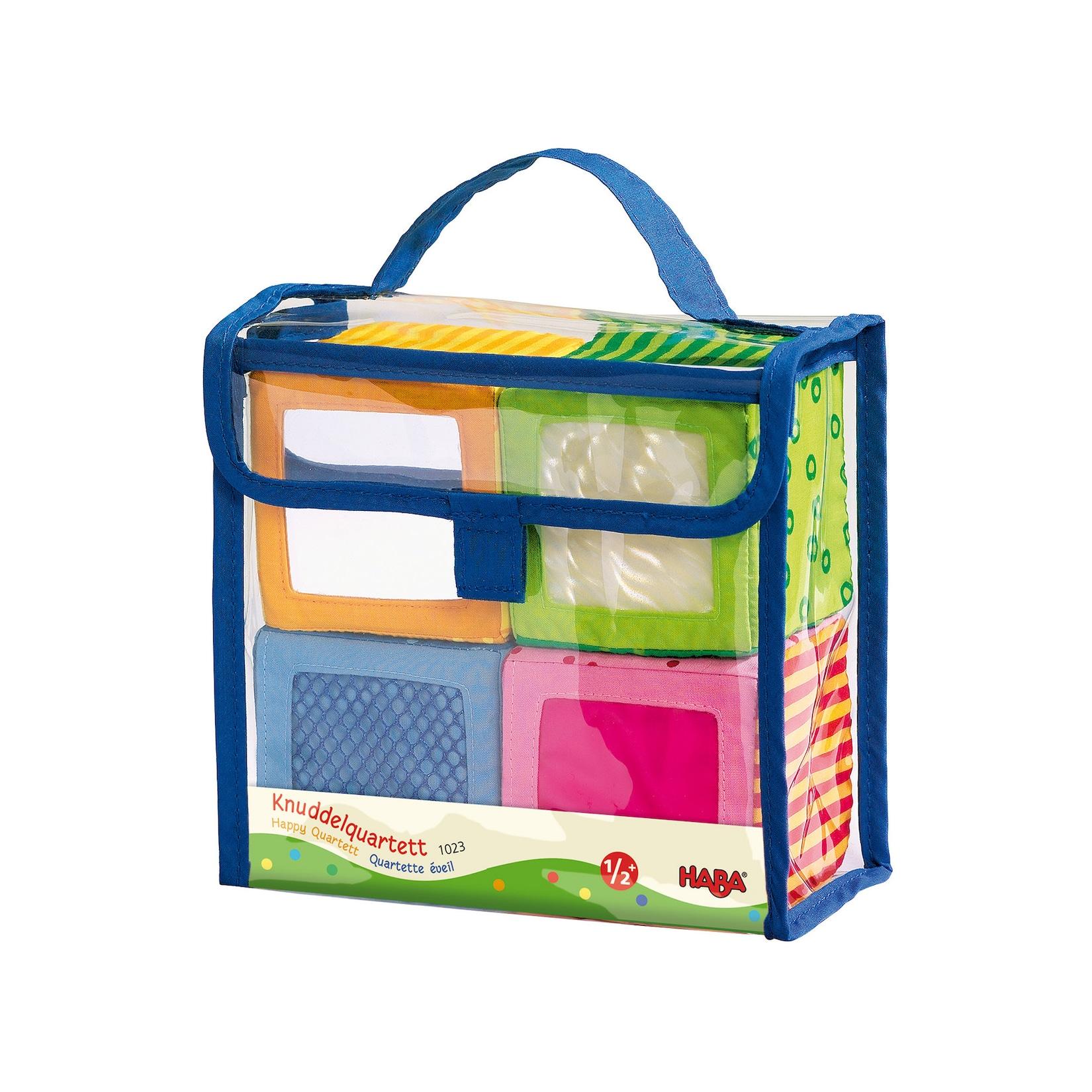 HABA Unisex Motorikwürfel Entdeckerwürfel Knuddelquartett 1er Pack