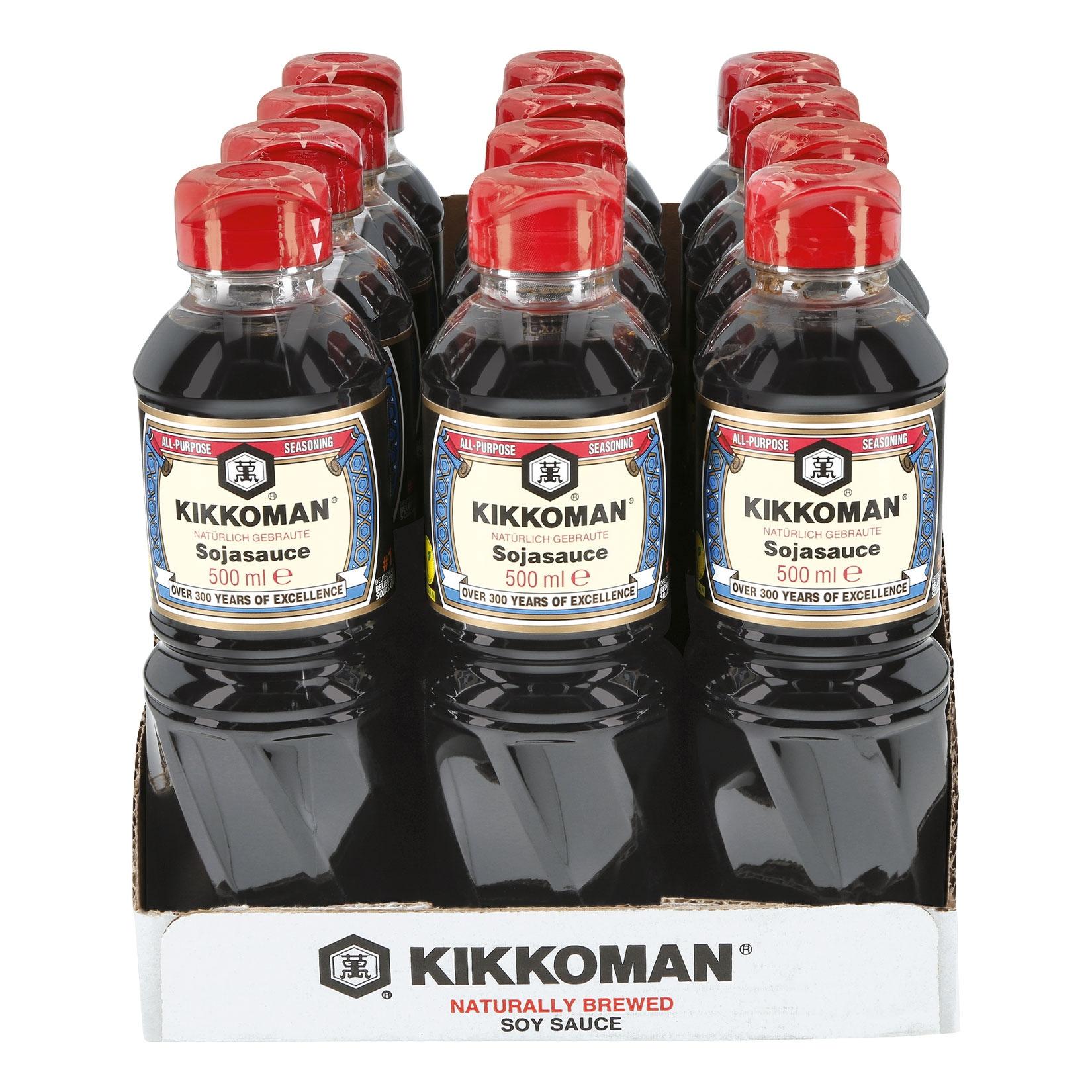 Kikkoman Sojasauce 500 ml, 12er Pack