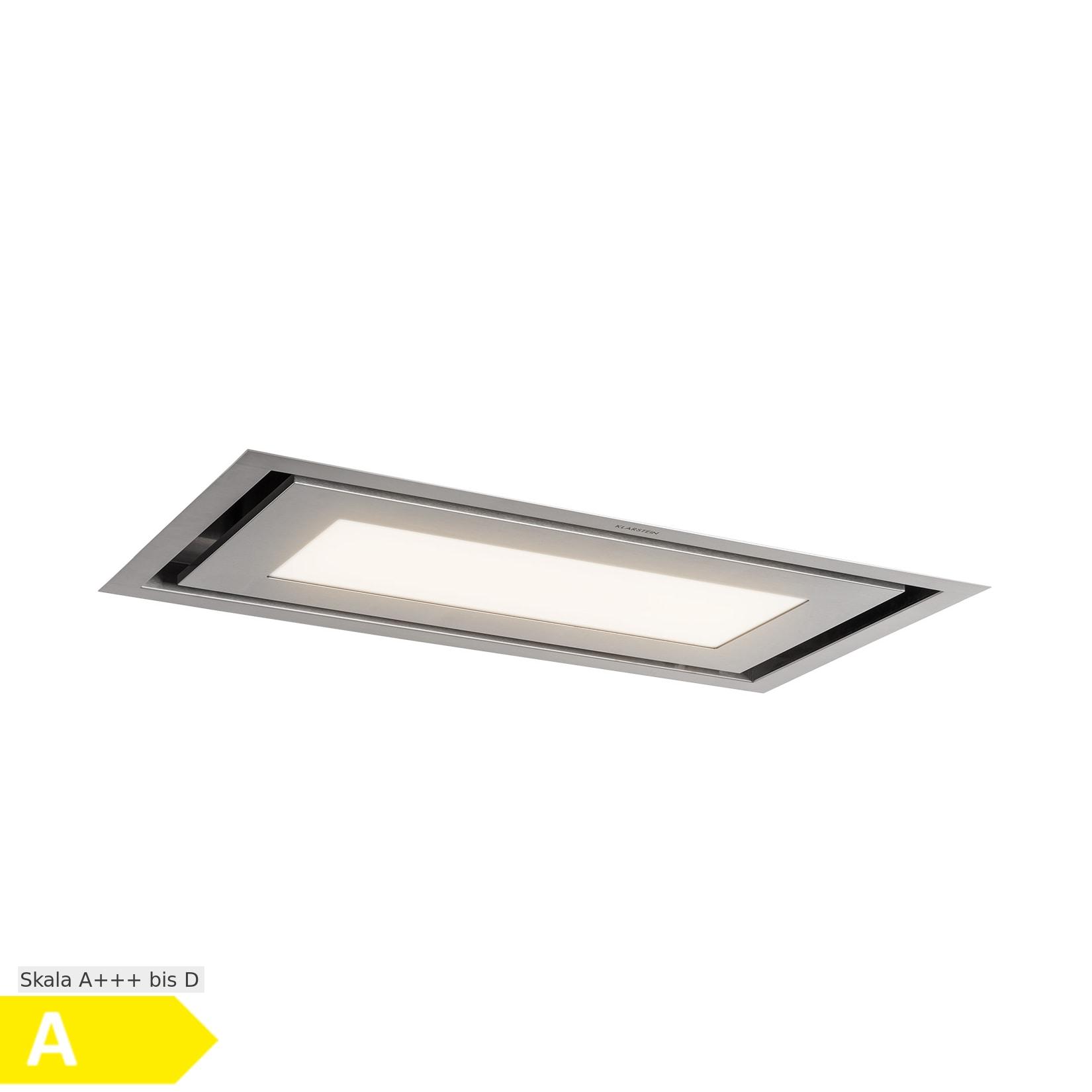 Klarstein Remy Brilliant Edition Inselhaube 90cm 609 m³/h EEK A LED Glas