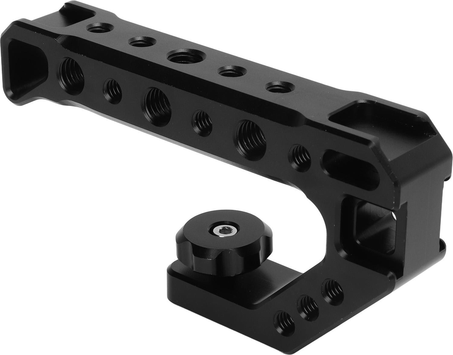Impugnatura Superiore Della Fotocamera Reflex Mirrorless Con Adattatore Per Il Montaggio Della Pelle Stabilizzatrice Tenuta In Mano