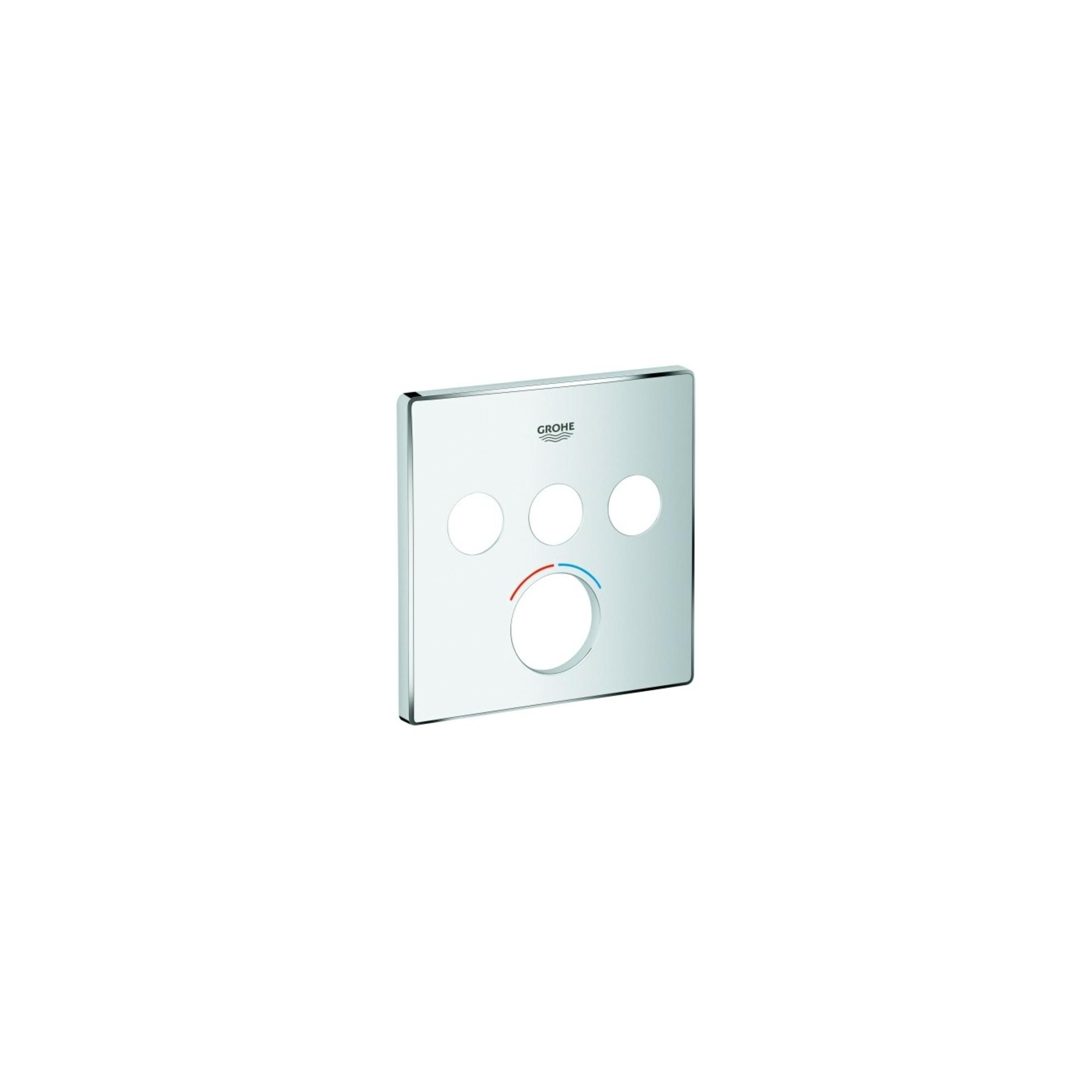 Grohe Rosette 46996 Eckig FüR Mischer Mit 3 Absperrventilen Chrom (46996000)