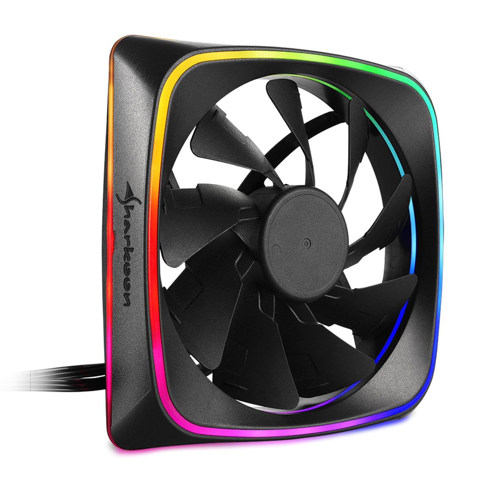 Sharkoon Rgb Shark Lights Ventola Per Computer 12 Cm Nero