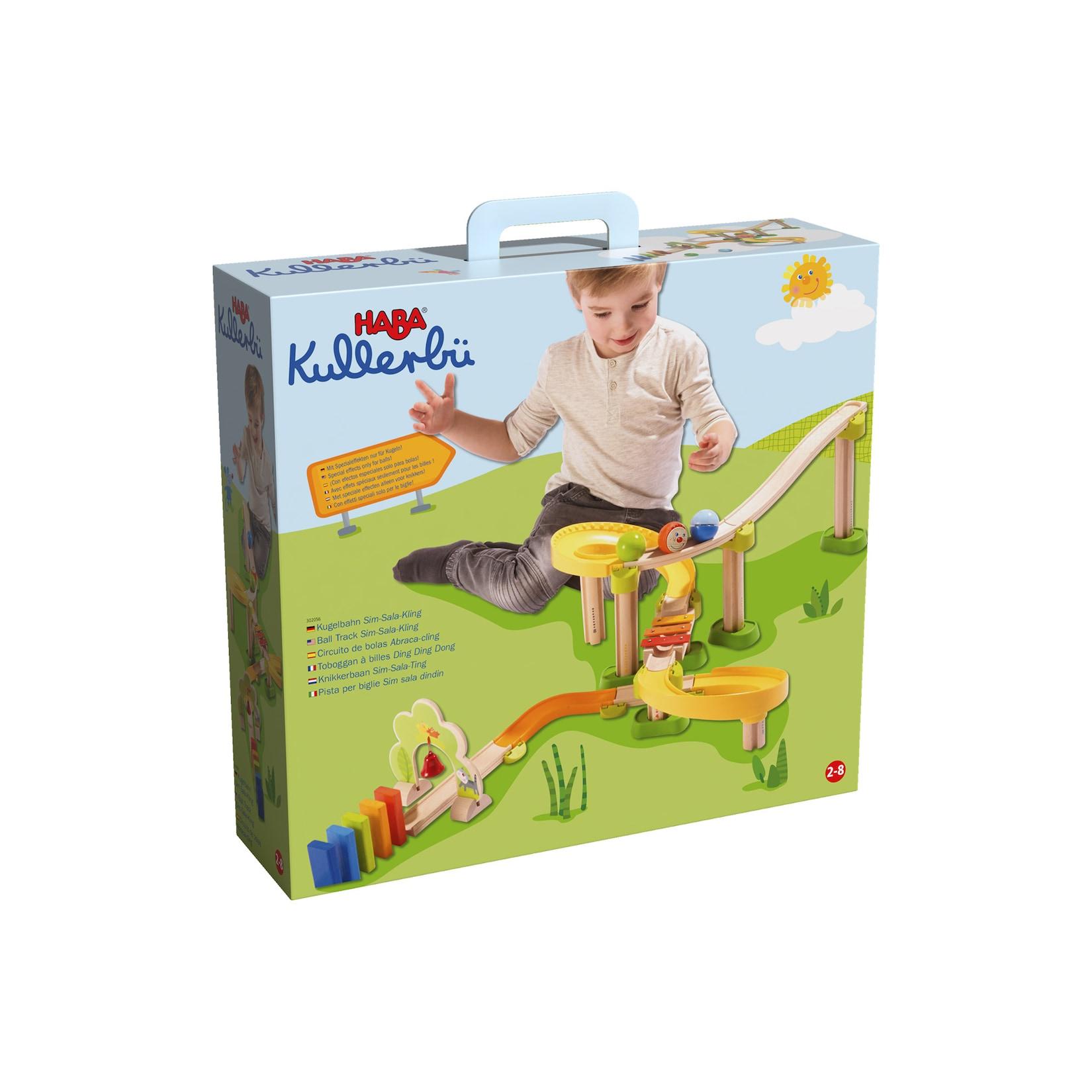 HABA Unisex Kugelbahn Kullerbü – Kugelbahn Sim-Sala-Kling 1er Pack