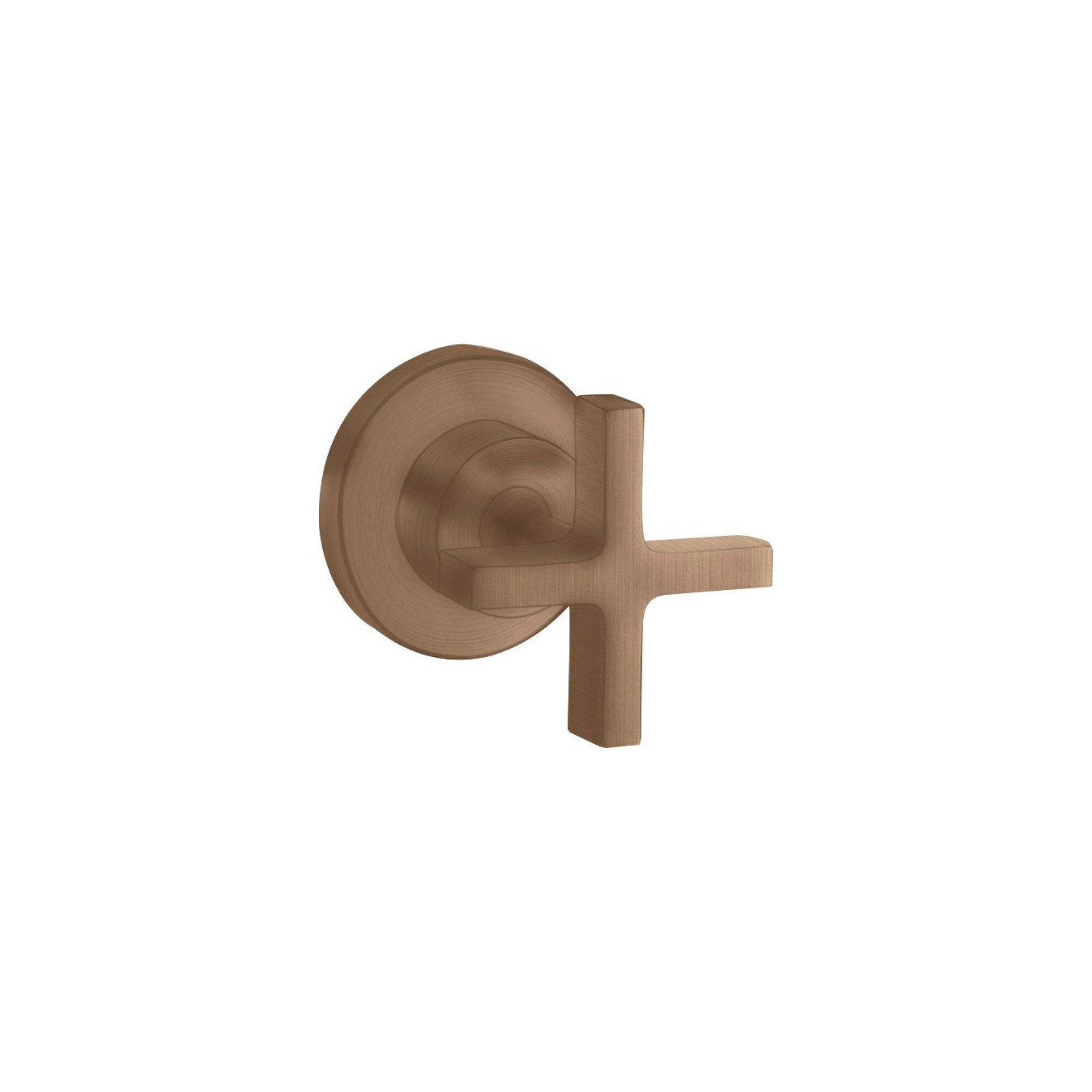 Hansgrohe Fertigmontageset Axor Citterio Up-Absperrvtl., M Kreuz, Brush. Red Gold (39965310)