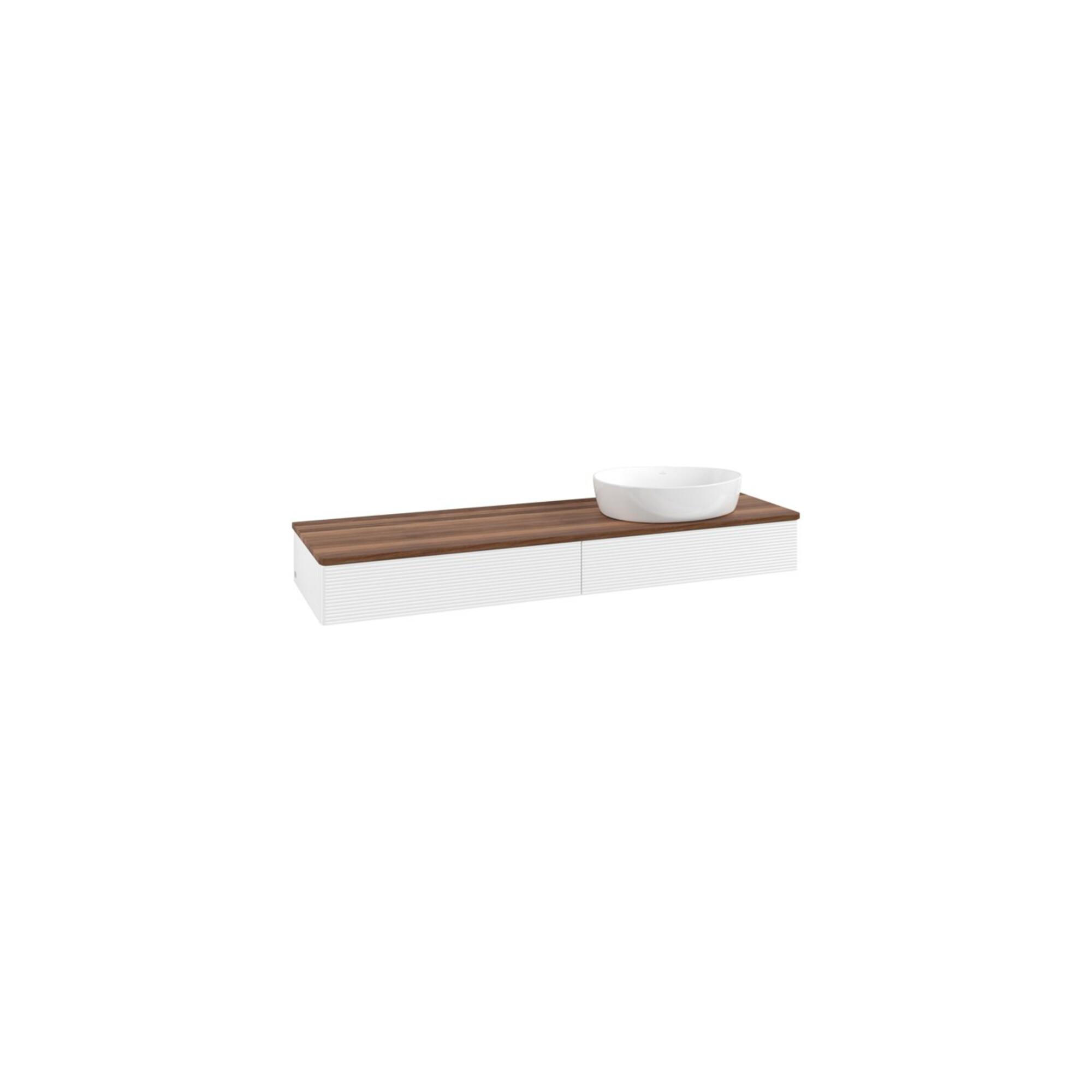 V&B Waschtischunterschrank Mit Frontstruktur Antao 160X50Cm, Wbp-Farbe W. Wal, Wh. M Lac ; Villeroy & Boch (K16112MT)