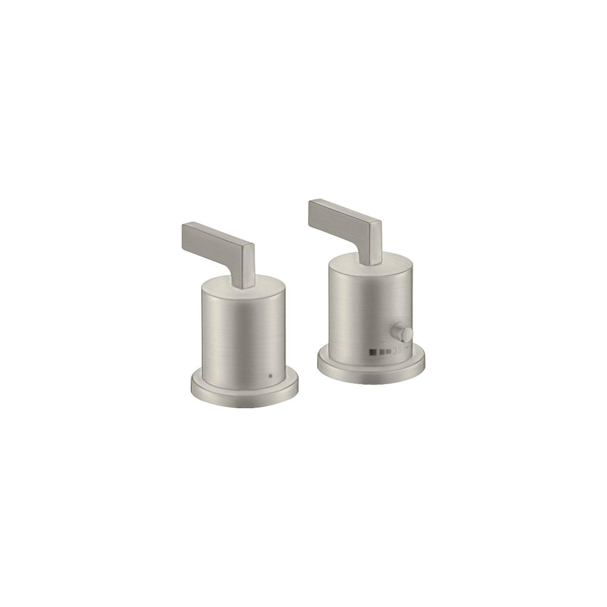 Hansgrohe Fertigmontageset Axor Citterio 2-L-W-Ran-Arm, M Th, Hg, Edelstahl-Optik (39482800)