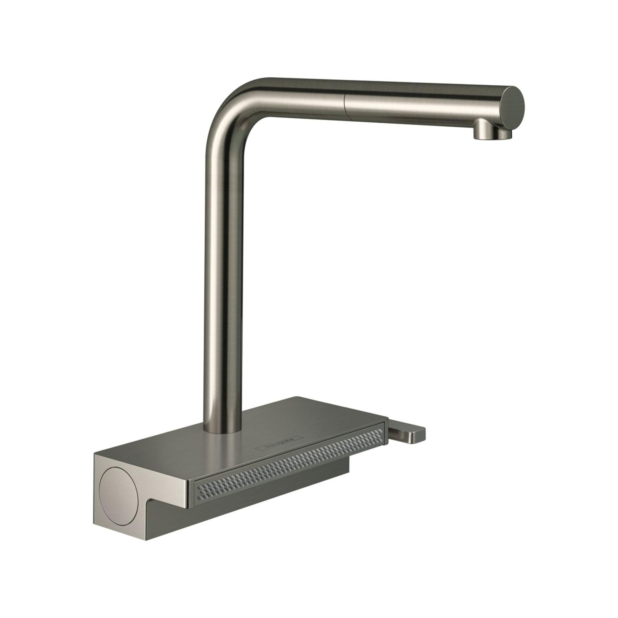 Hansgrohe SpüLtisch-Einhebelmischer 250 Aquno Select M81 Mit Ausziehbrause, 2Jet, Edelstahl-Optik (73836800)