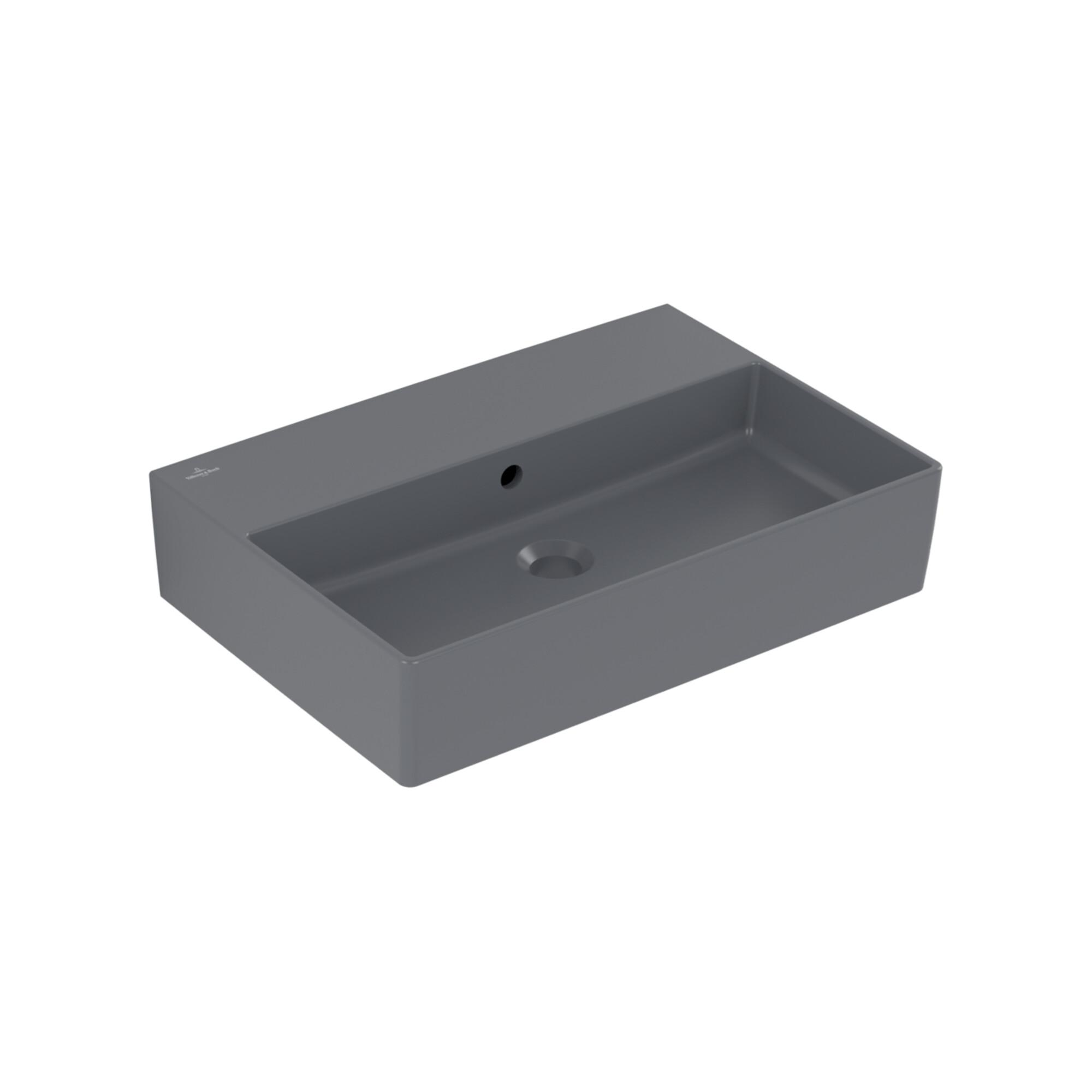 V&B Waschtisch Memento 2.0 60X42Cm, Mit ÜBerlauf, Graphite C-Plus ; Villeroy & Boch (4A2262I4)