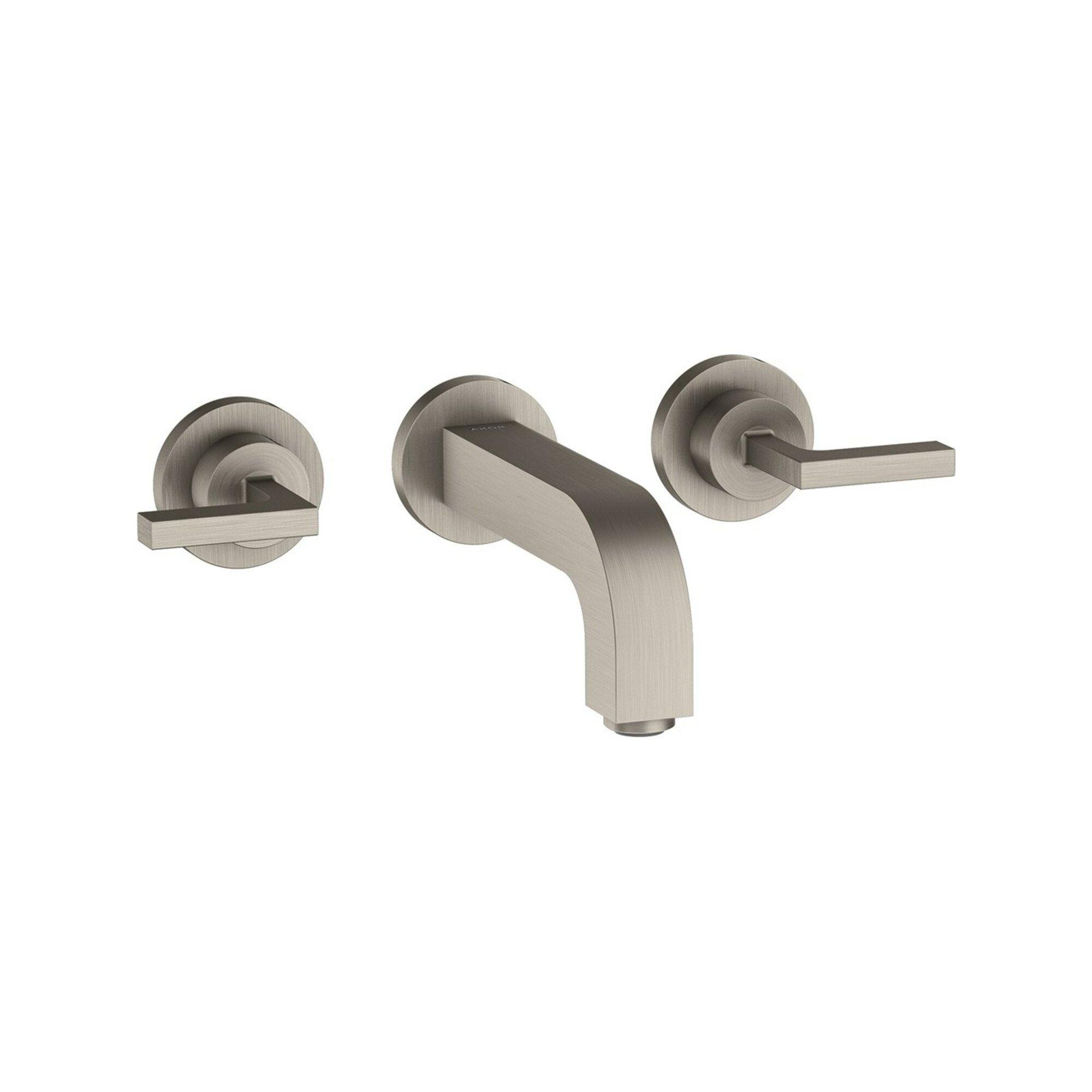 Hansgrohe Fertigmontageset Axor Citterio Up-3-Loch-Waschtischarmatur, M Hebelgr., Edelstahl-Optik (39315800)
