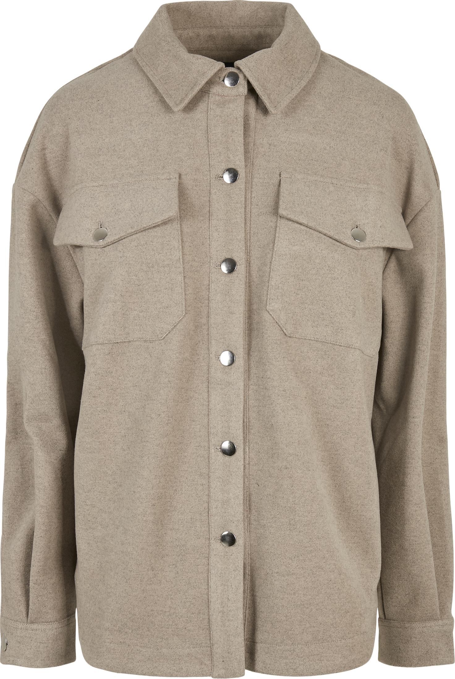 Urban Classics Donna - Camicia Classica Oversize Taupe - 5XL