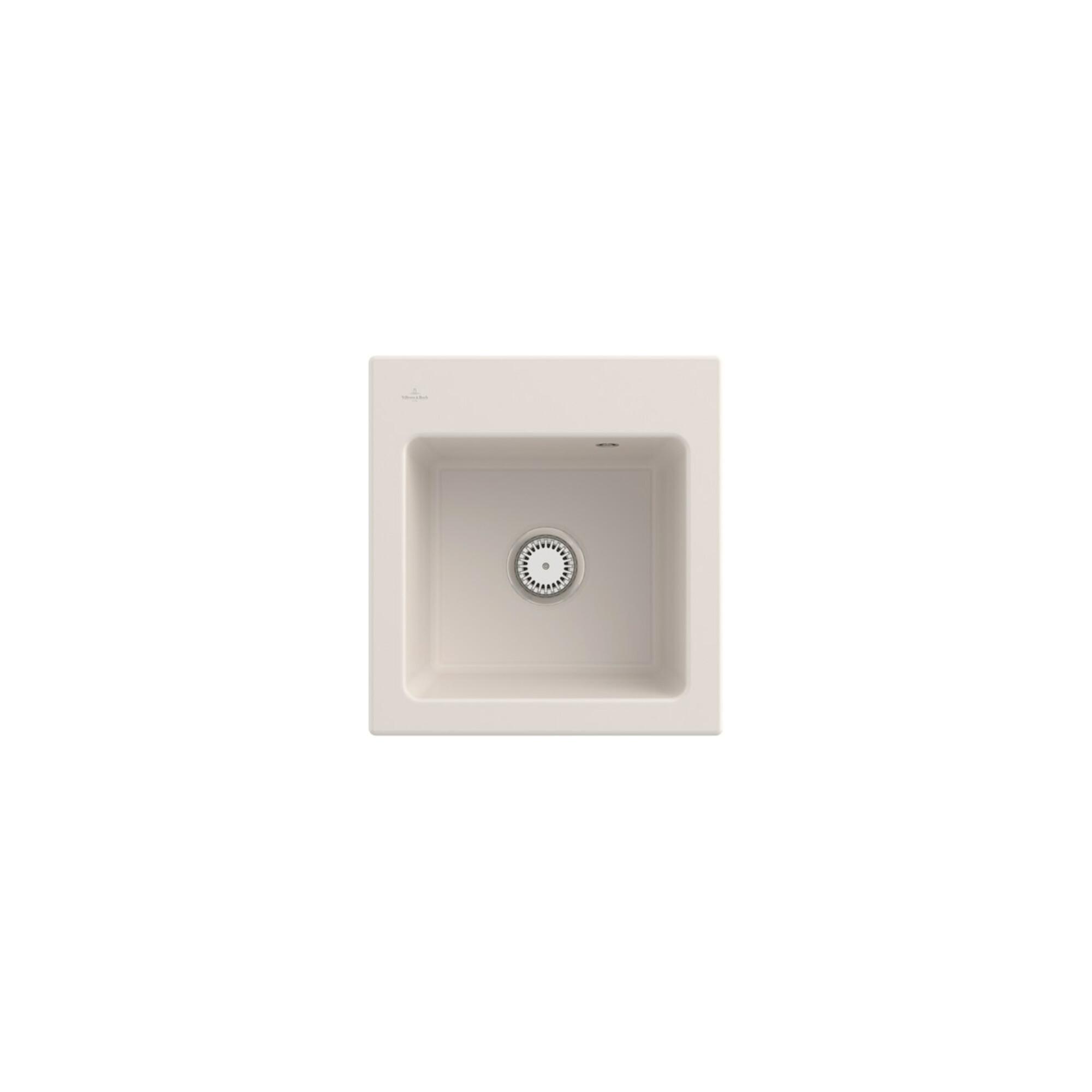 V&B SpüLe Subway 45 Xs M Abl.Garn, Hand., Crema Ceramicplus ; Villeroy & Boch (678101KR)