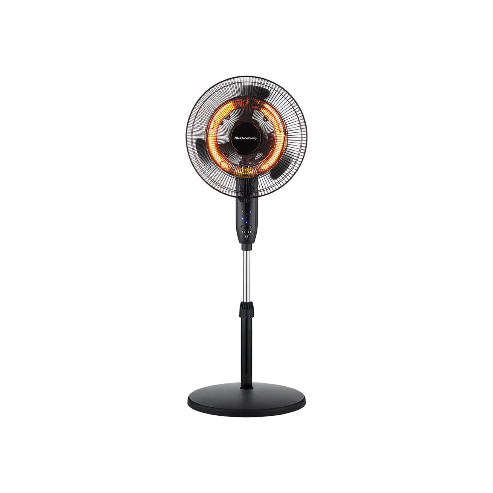 Standventilator mit Karbon-Heizelementen Heizlüfter mit 1800W