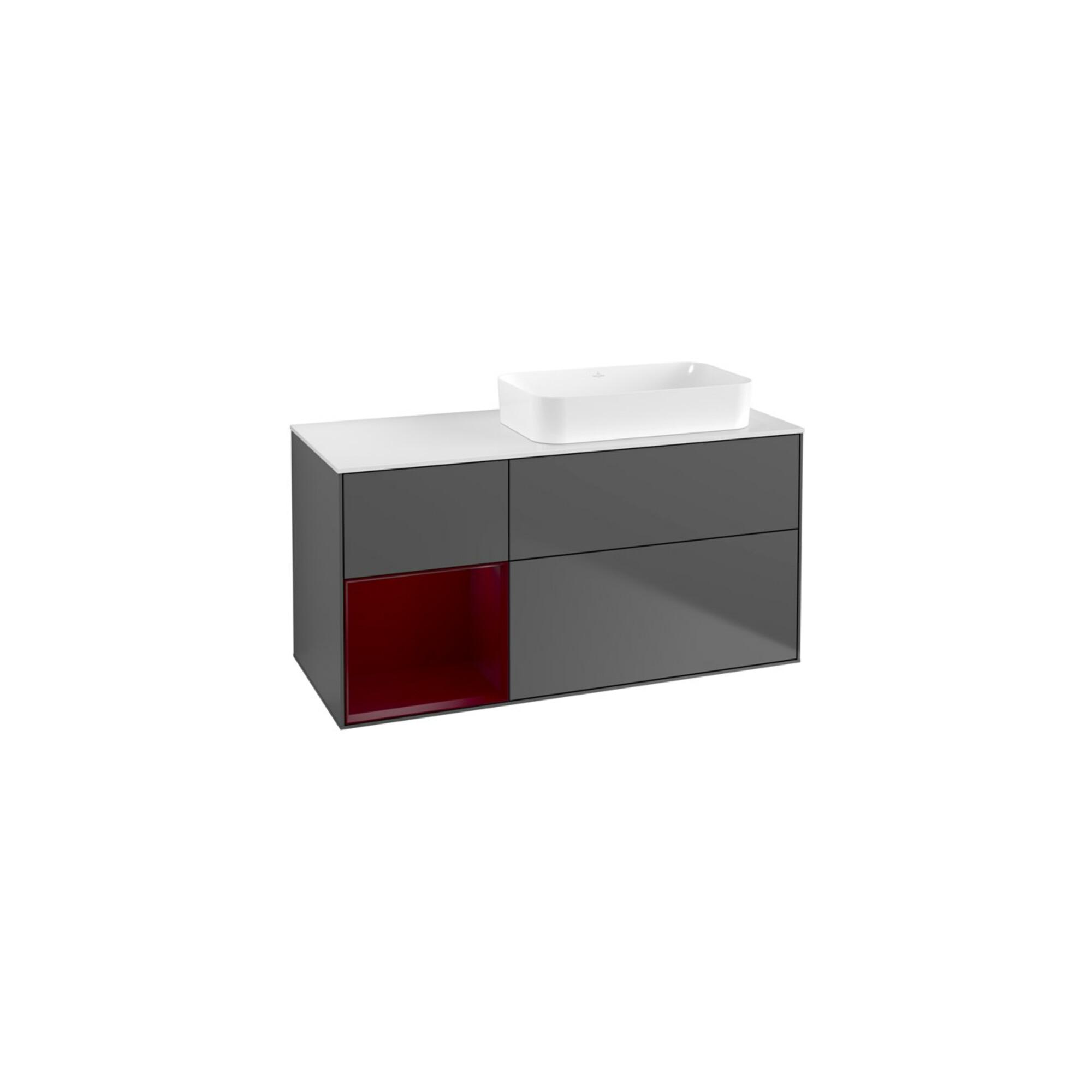 V&B Waschtischunterschrank Finion 120X60 Cm, Reg Li Peony, Anthracite Matt ; Villeroy & Boch (F681HBGK)
