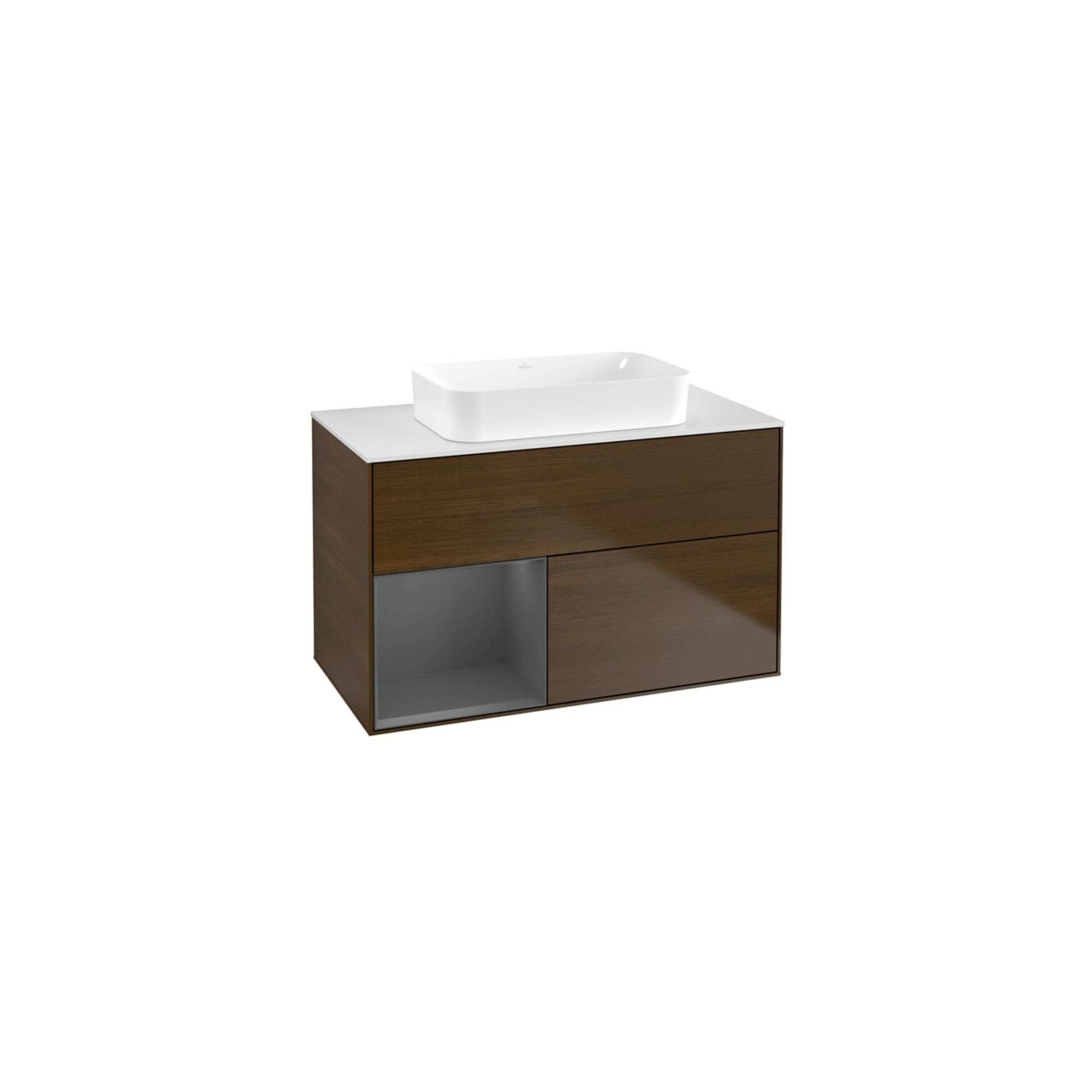 V&B Waschtischunterschrank Wandbeleuchtung Finion 100X60,3 Cm, Reg Li Anthrac. M, Wal Ven ; Villeroy & Boch (G651GKGN)