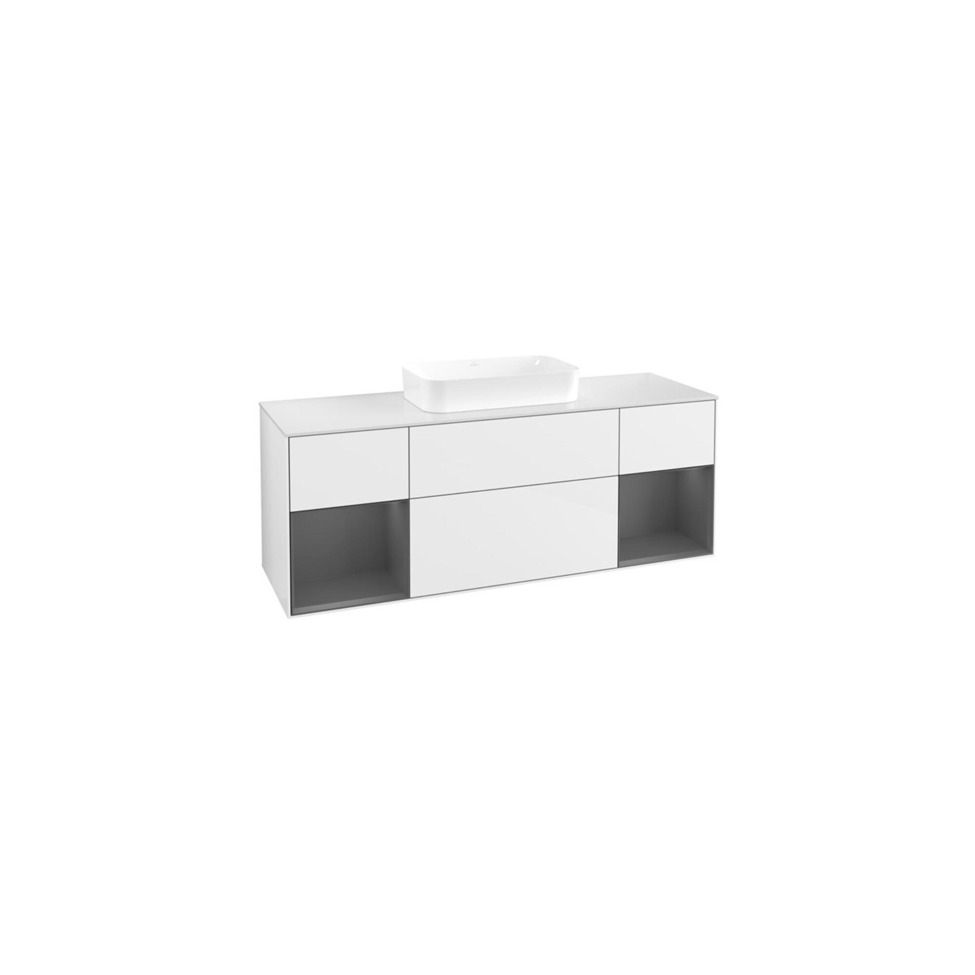 V&B Waschtischunterschrank Finion 160X60,3X50,1Cm, Rg A M Lac, Glo Wh. Lac ; Villeroy & Boch (F741GKGF)