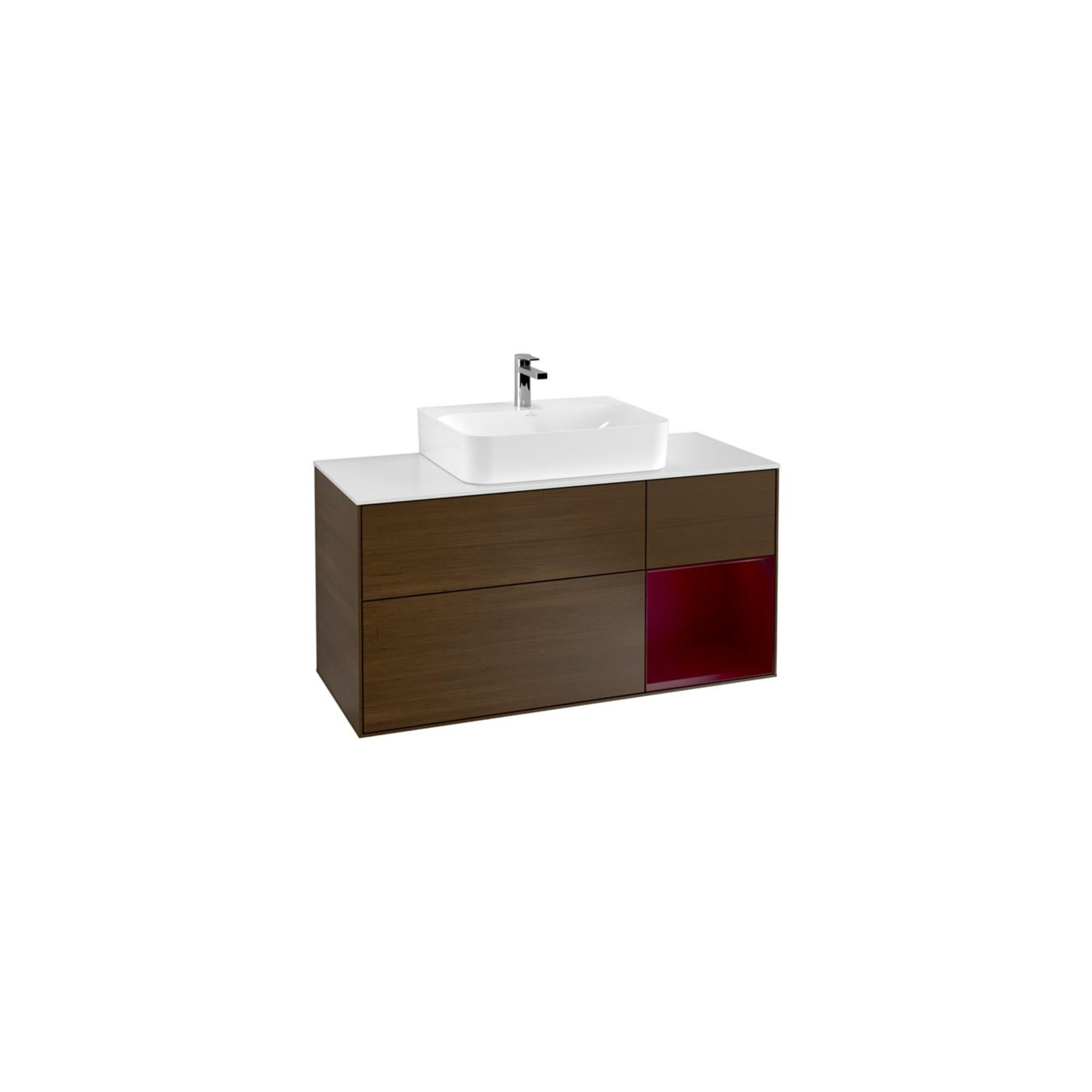 V&B Waschtischunterschrank Finion 120Cm, Pl Wh. M, Reg Re Peo, Wal Ven ; Villeroy & Boch (F171HBGN)