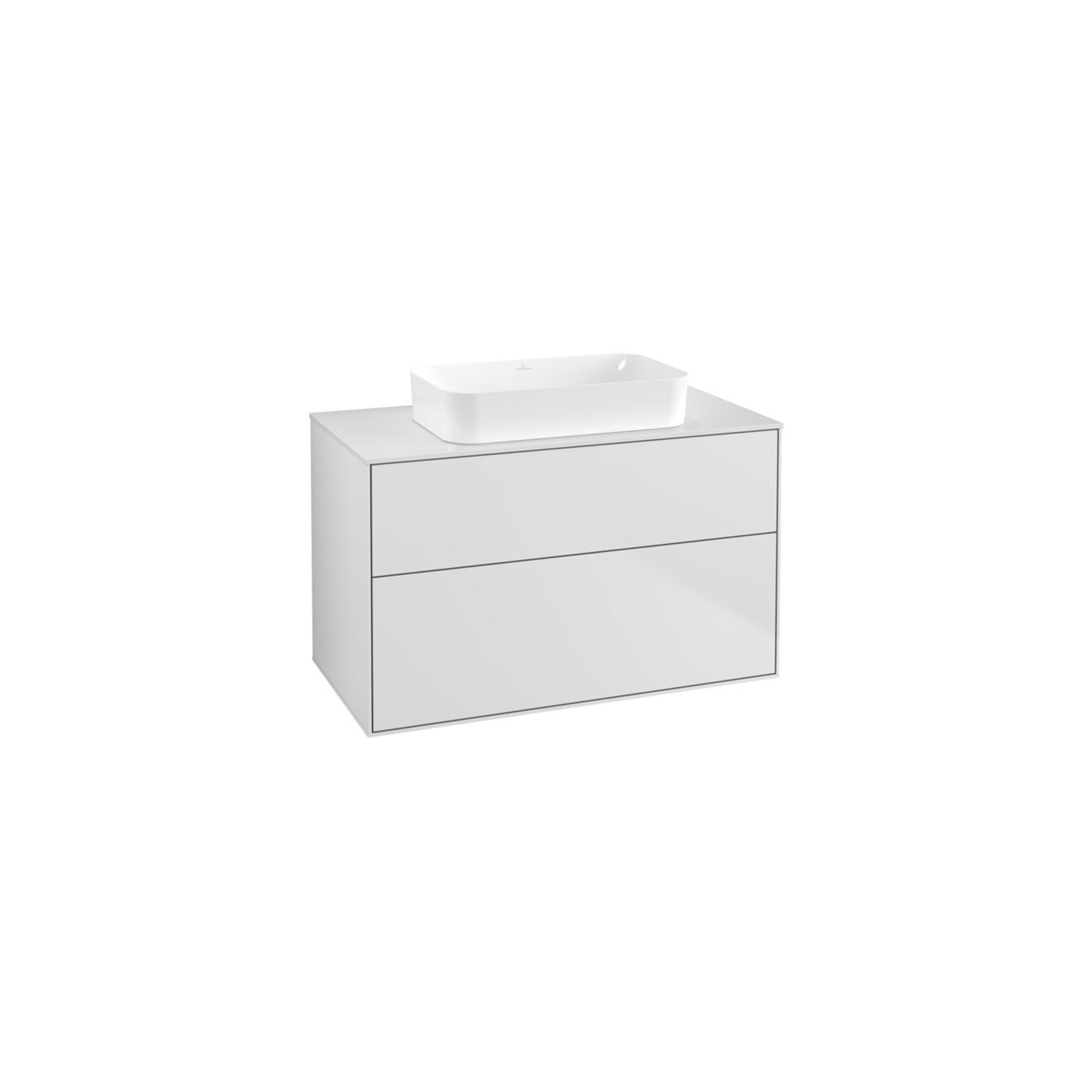 V&B Waschtischunterschrank Finion 100X60,3X50,1Mm, Gl. Wh. M, Wh. M Lac ; Villeroy & Boch (F64100MT)