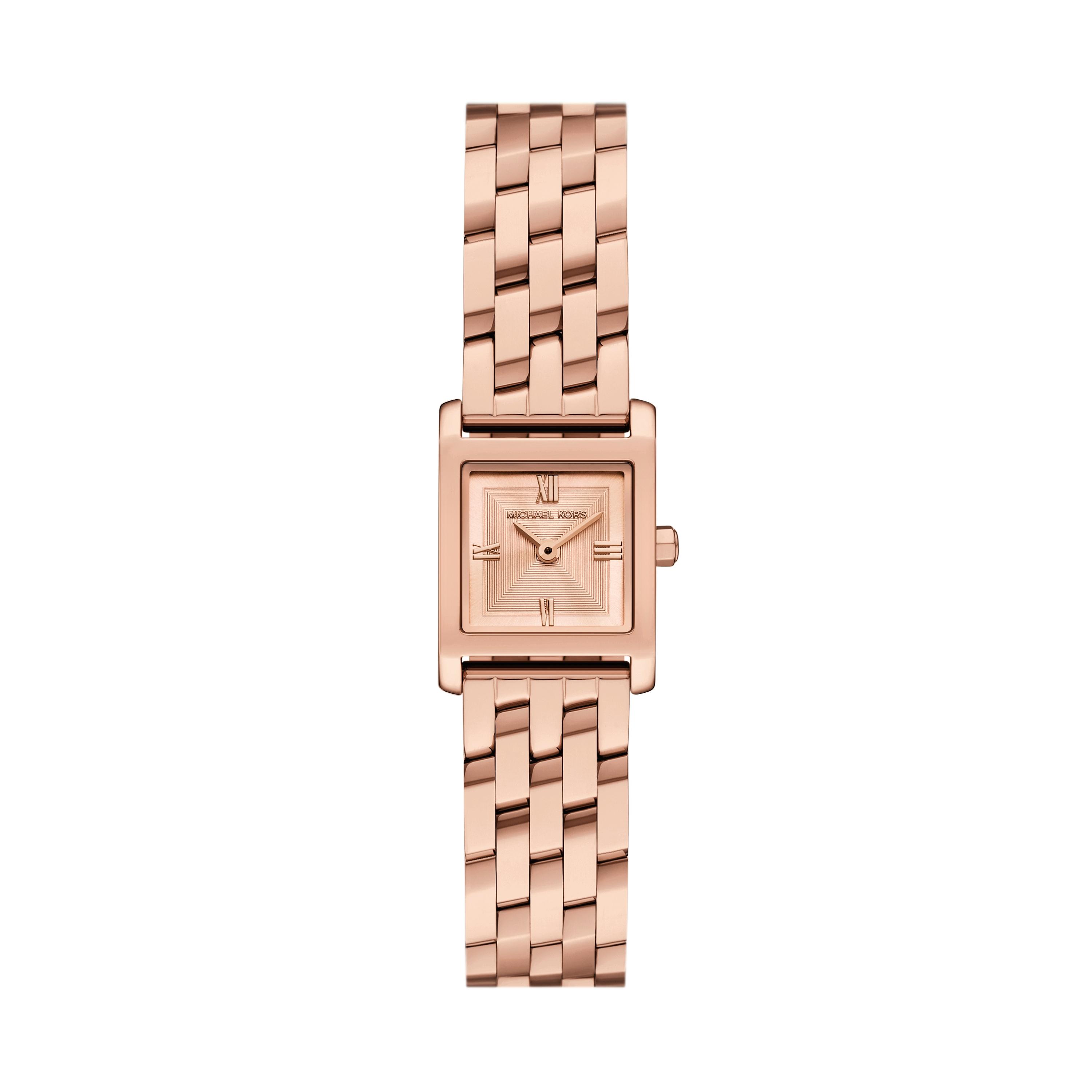 Quarzuhr Michael Kors "Georgie", Gold (RoséGoldfarben), Armbanduhren, Damen, Quarzuhr, Armbanduhr, Damenuhr, Edelstahlarmband, Analog