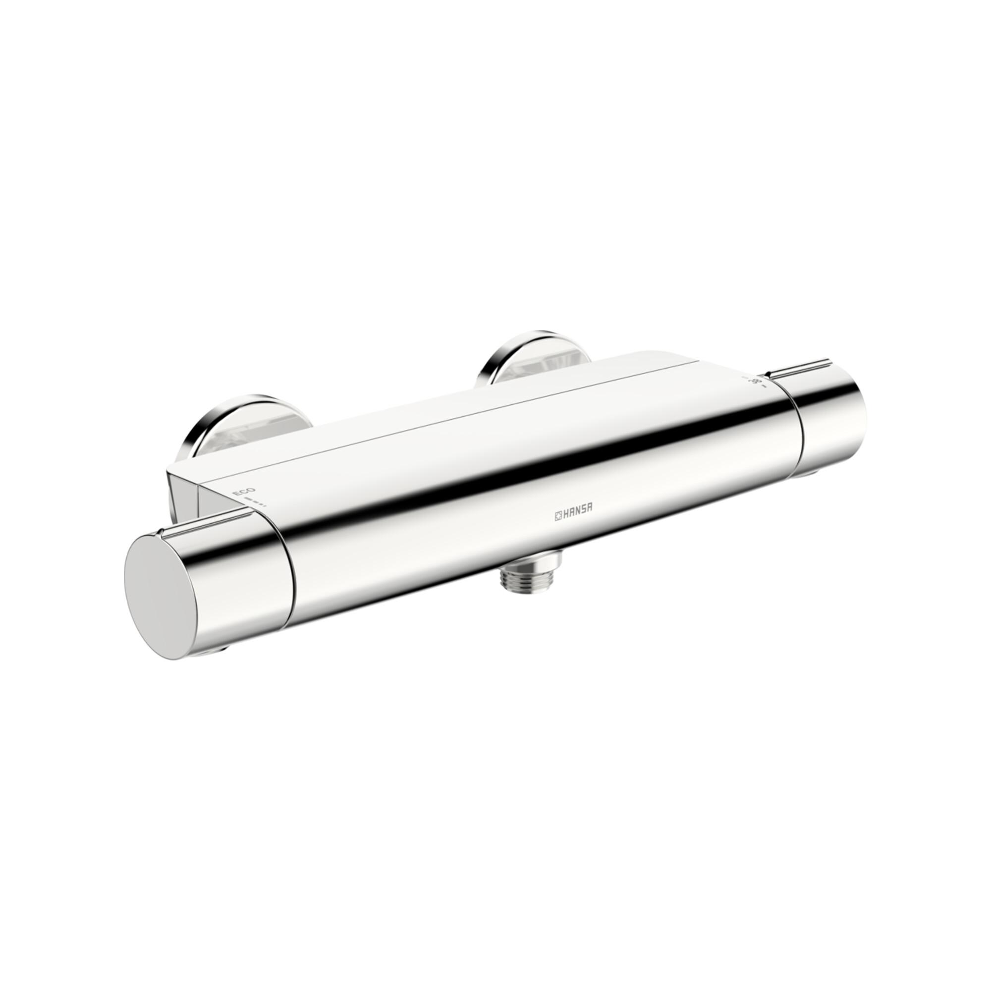 Hansa Brausearmatur Hansaoptima Thermostat, Wandmontage, Chrom (65140201)