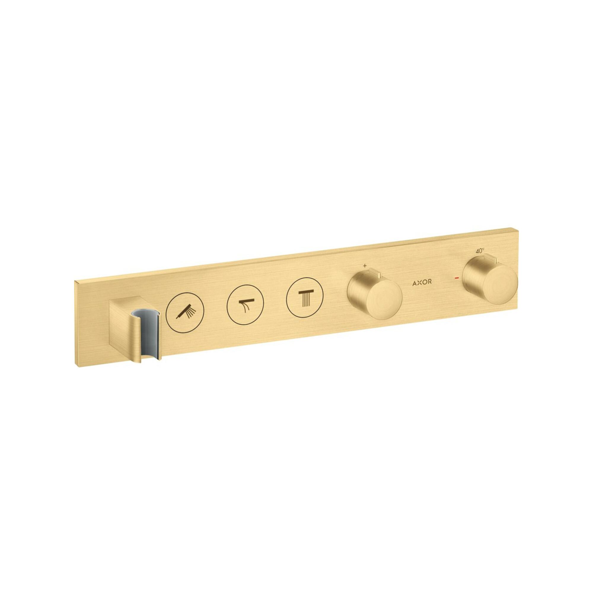 Hansgrohe Fertigmontageset Axor Select Up-Thermostat., 3 Verbr., Brush. Gol Opt (18356250)