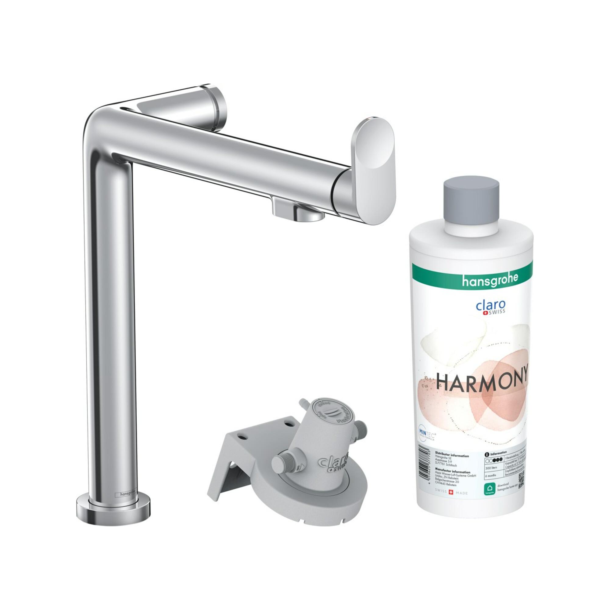 Hansgrohe SpüLtisch-Einhebelmischer Aqittura M91 1Jet, Starter Set, Chrom (76802000)