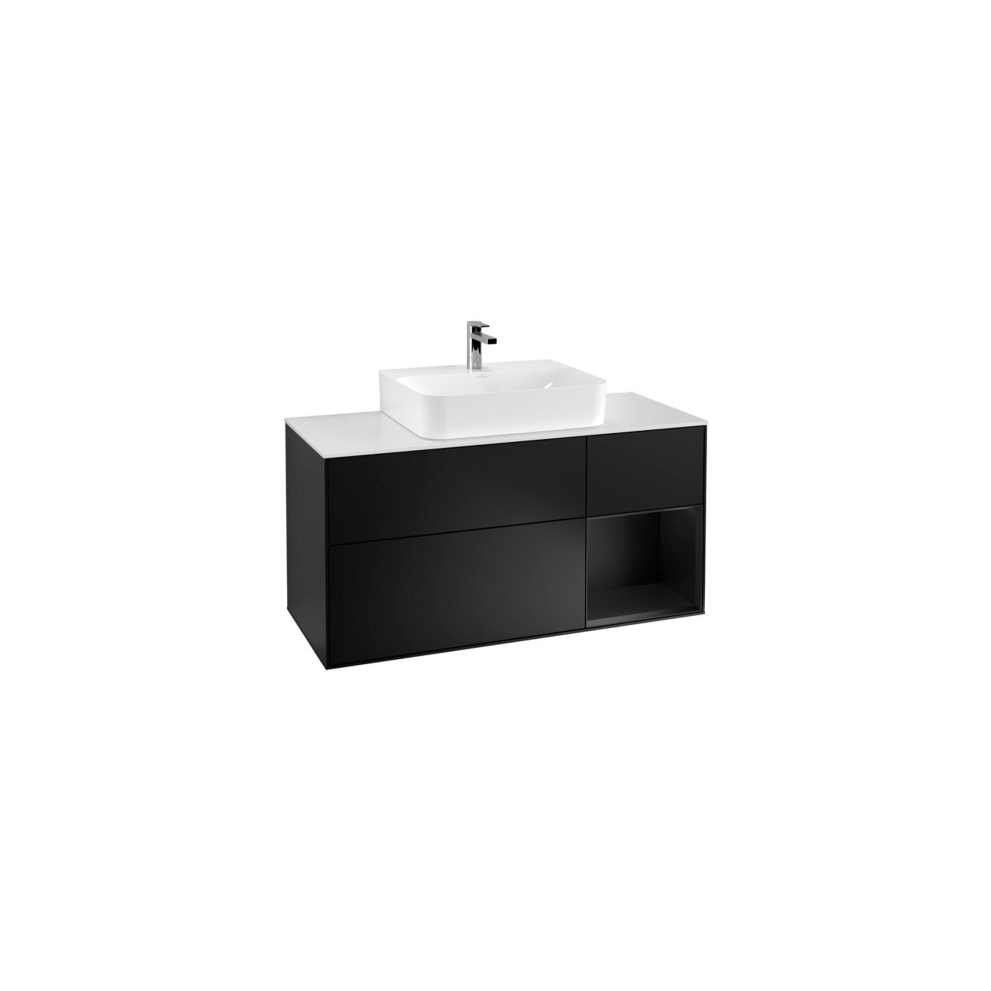 V&B Waschtischunterschrank Wandbeleuchtung Finion 120Cm, Pl W M, Rg R Bla M Lac, Bla M Lac ; Villeroy & Boch (G171PDPD)