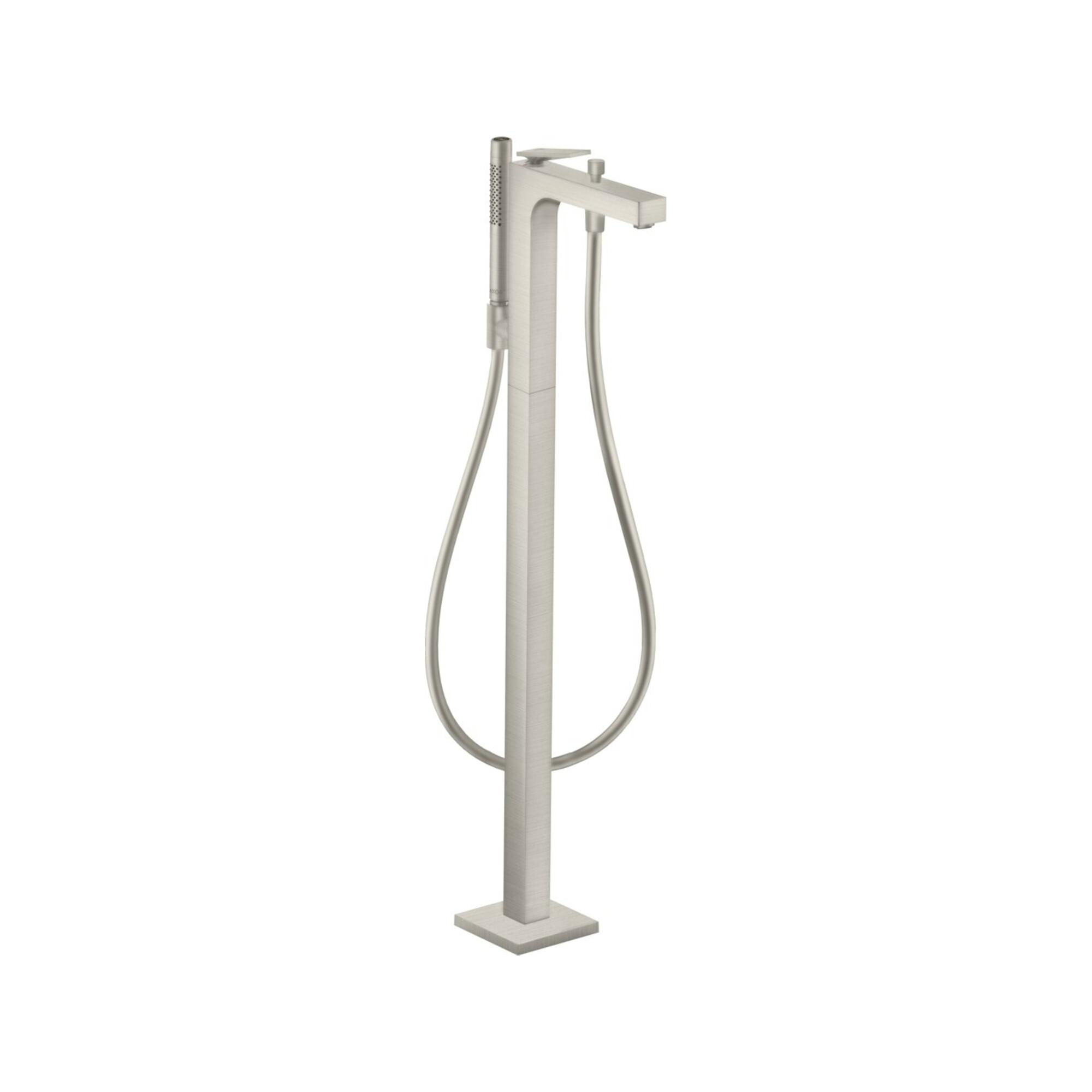 Hansgrohe Wannen-Einhebelmischer Axor Citterio A 200Mm, Boden, M Hebel, Edelstahl-Optik (39440800)