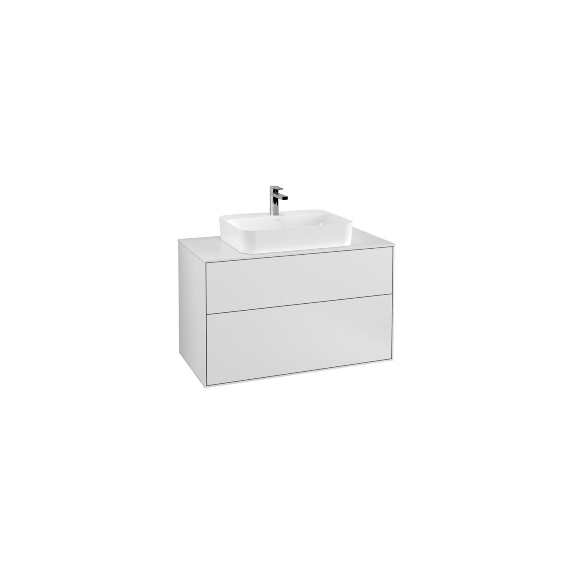V&B Waschtischunterschrank Wandbeleuchtung Finion 100X60,3Cm, Abd.-Pl. Wh. M, Wh. M Lac ; Villeroy & Boch (G35100MT)