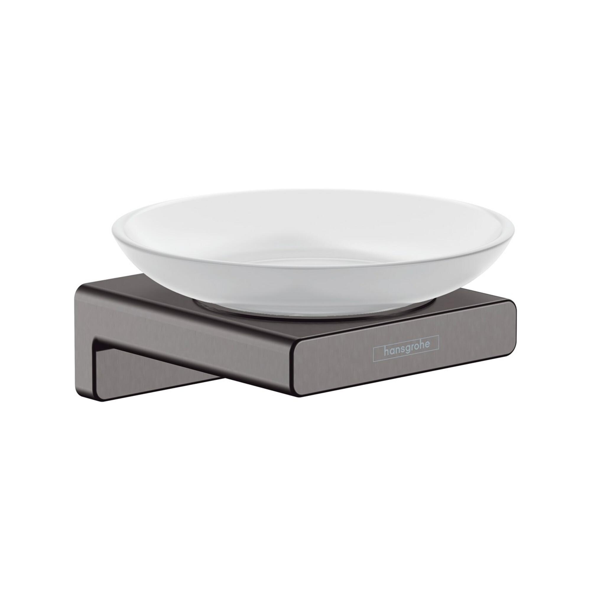 Hansgrohe Seifenhalter Addstoris Wd, Eins. Mattglas, Met., Brush. Bla Vc (41746340)