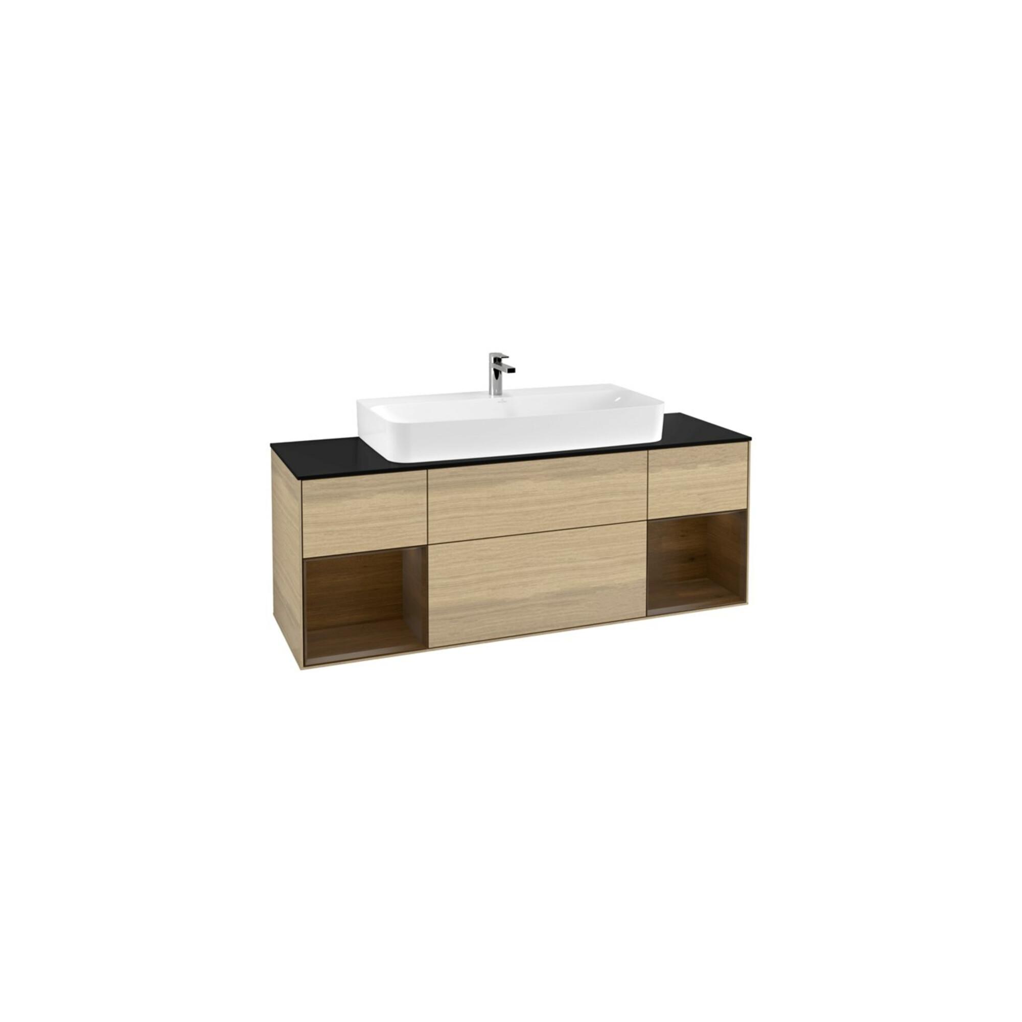 V&B Waschtischunterschrank Finion 160Cm, Regal Walnut Veneer, Oak Veneer ; Villeroy & Boch (F212GNPC)
