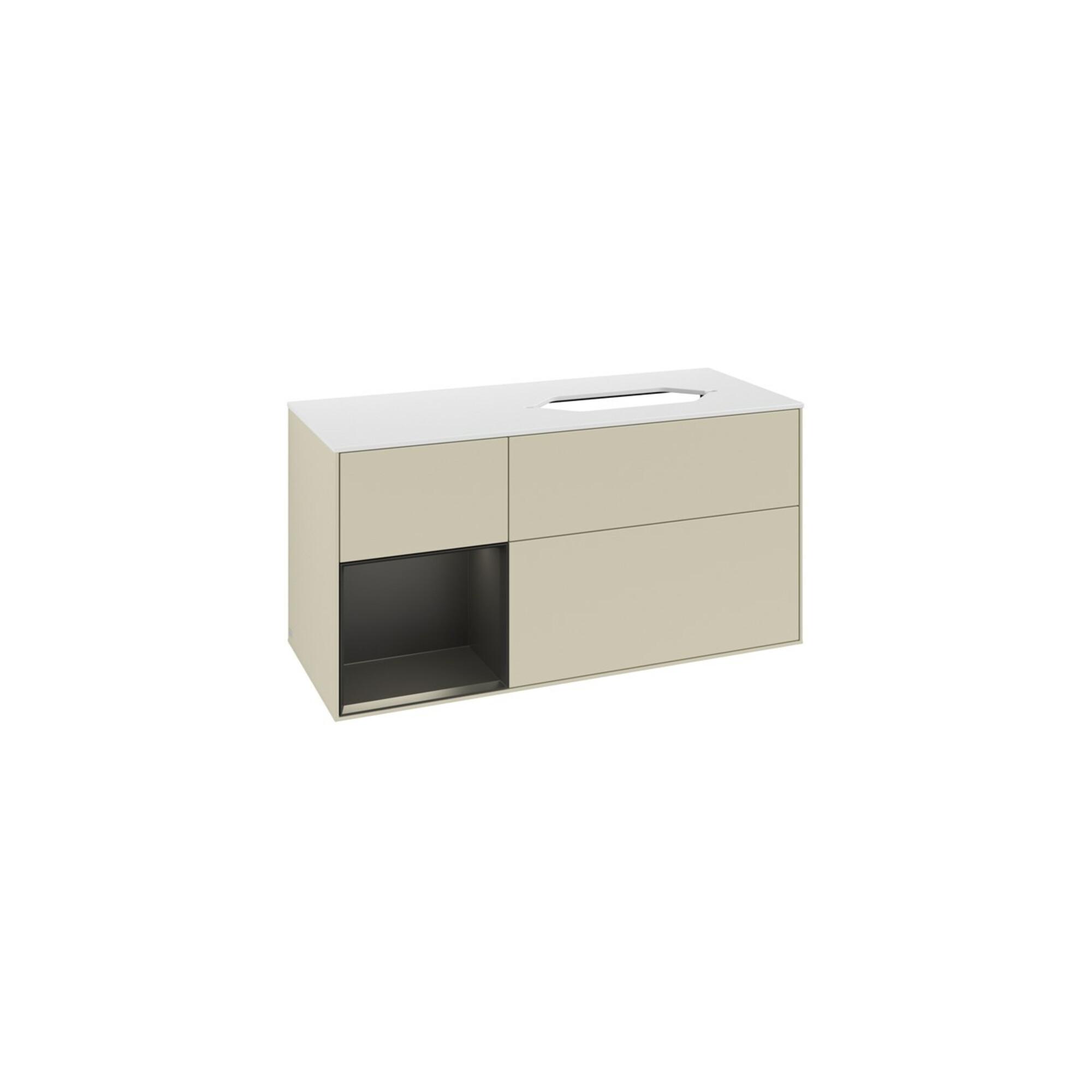 V&B Waschtischunterschrank Finion 120X60 Cm, Reg Li Bla M Lac, Si Gr M Lac ; Villeroy & Boch (F681PDHJ)