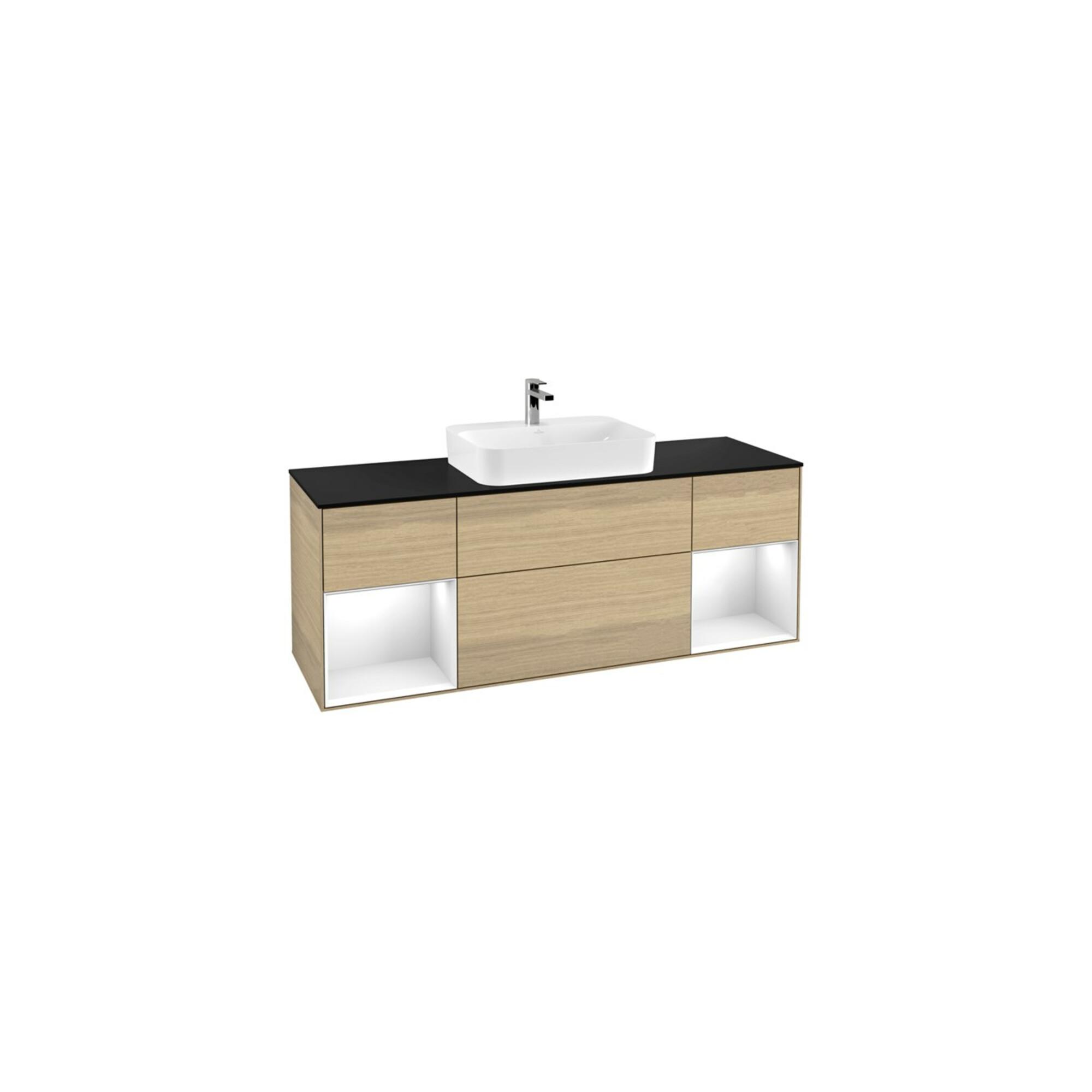 V&B Waschtischunterschrank Finion 160X60, Pl B M, Reg Glo Wh. Lac, Oa Ven ; Villeroy & Boch (F452GFPC)