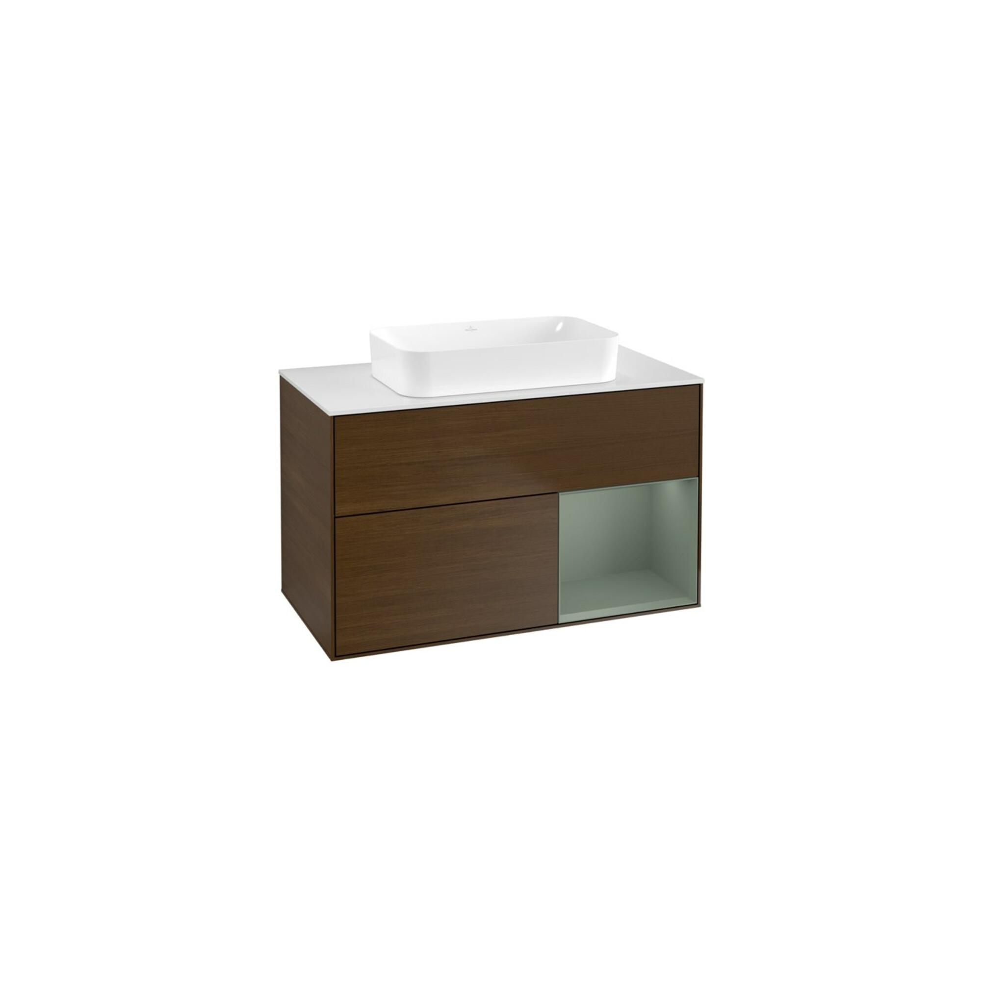 V&B Waschtischunterschrank Finion 100X60,3 Cm, Reg Re Oli. M Lac, Wal Ven ; Villeroy & Boch (F661GMGN)