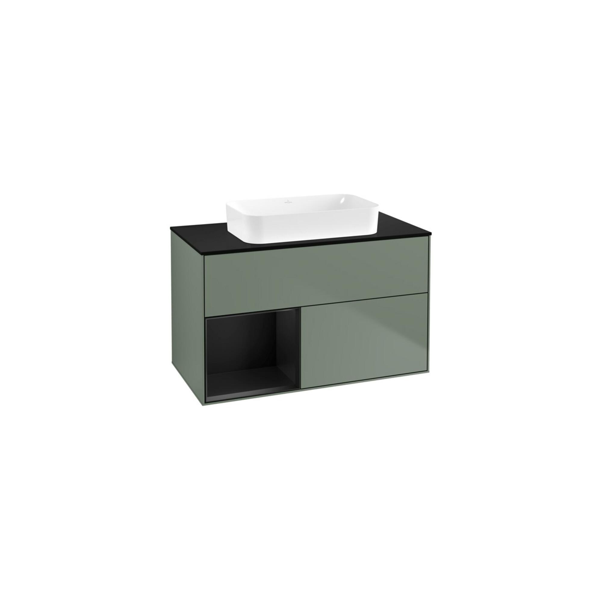 V&B Waschtischunterschrank Finion 100X60,3 Cm, Rg Li Bla M Lac, Oli. M Lac ; Villeroy & Boch (F652PDGM)